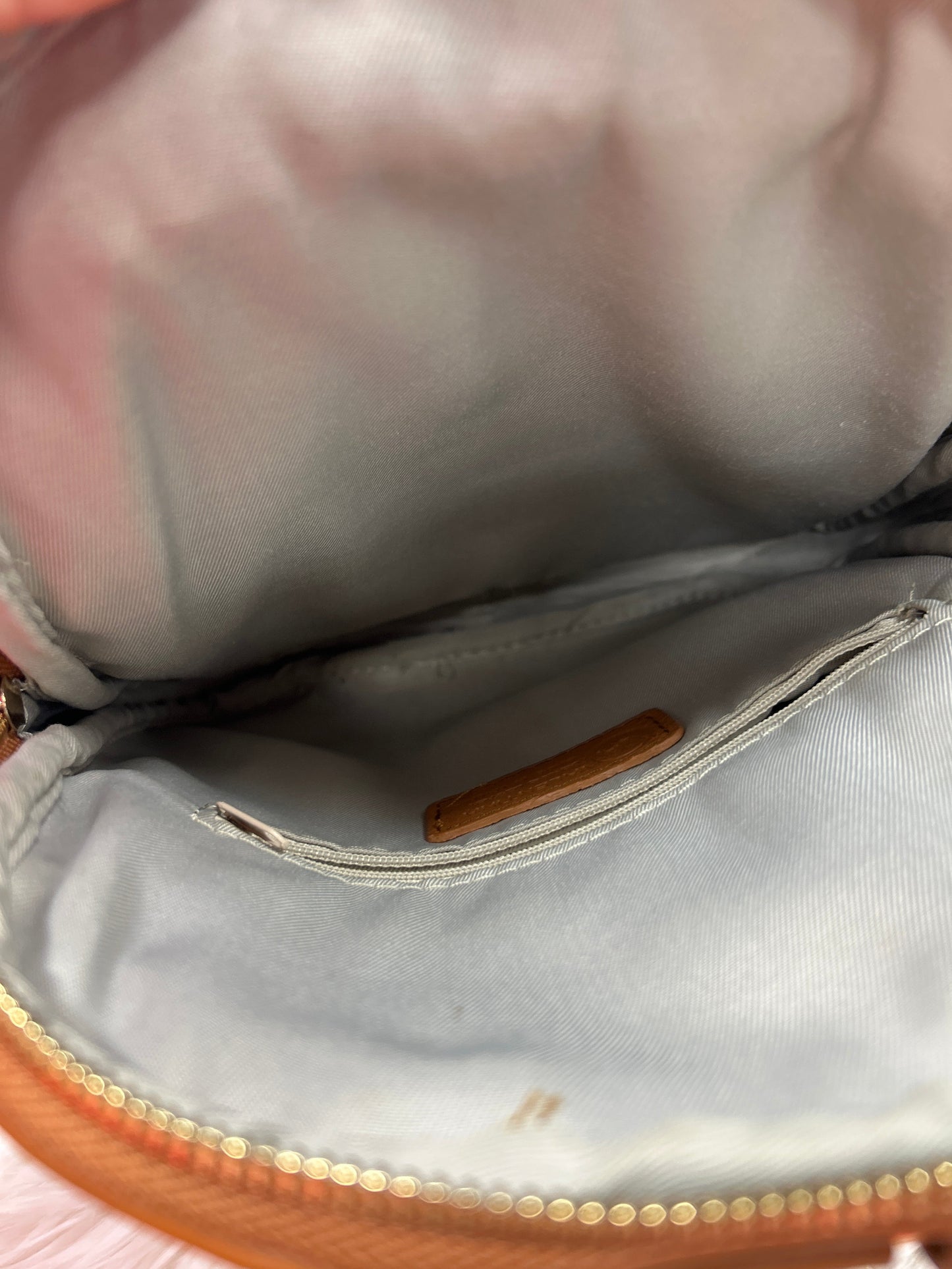 Backpack Leather By Valentina In Cream, Size:Small