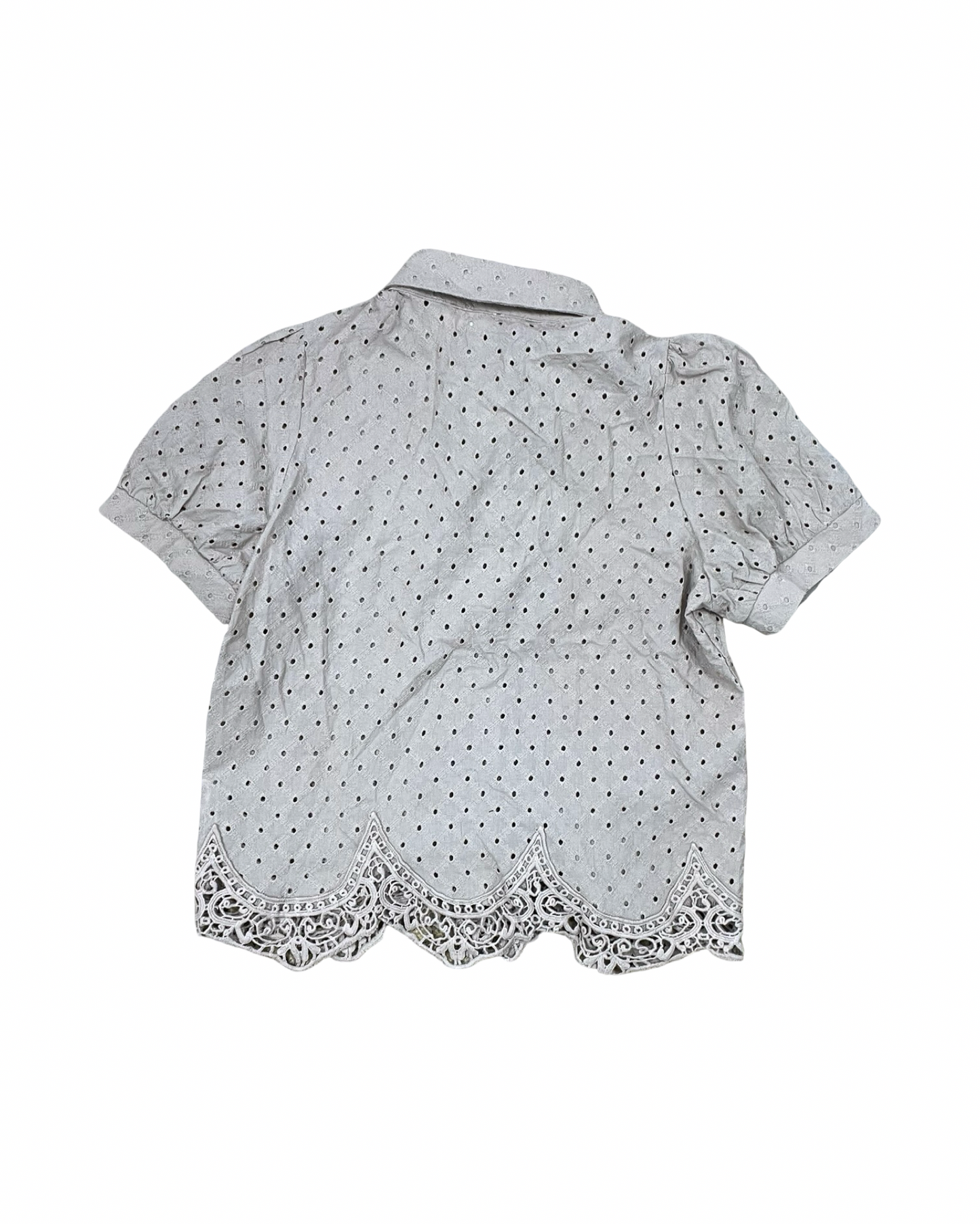 Blouse Ss By Bluivy In Tan, Size:M
