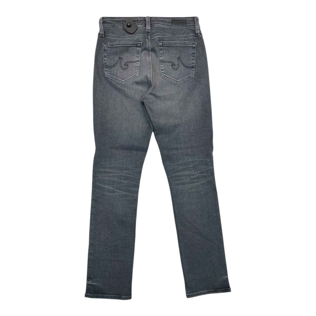 Jeans Straight By Ag Jeans In Black Denim, Size:4