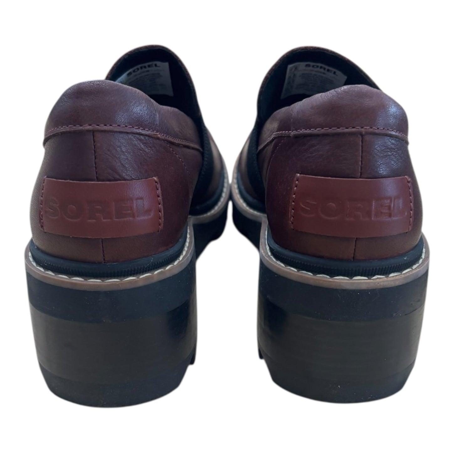 Shoes Heels Block By Sorel In Black & Brown, Size:7.5