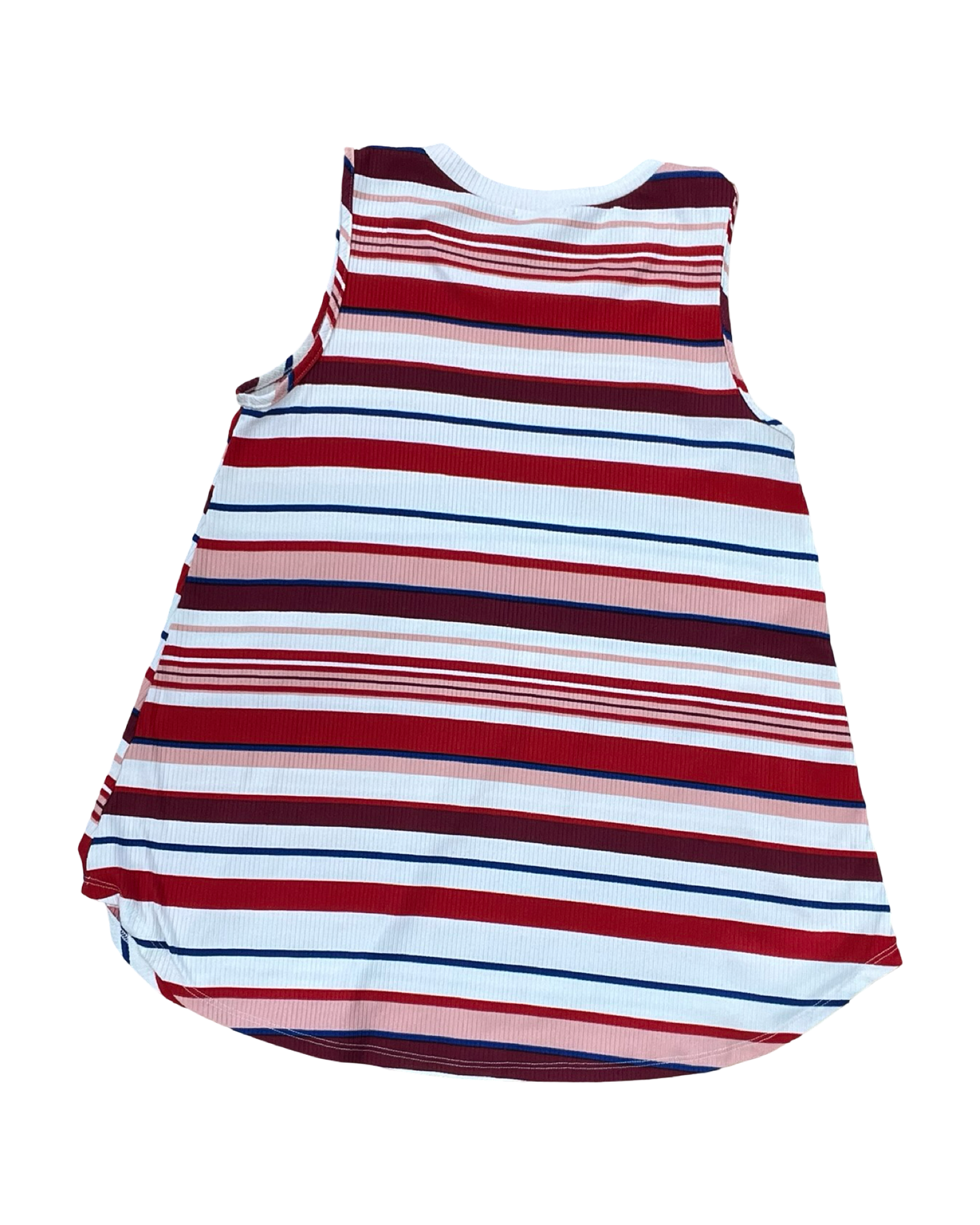 Top Sleeveless By Clothes Mentor In Blue & Red & White, Size:L