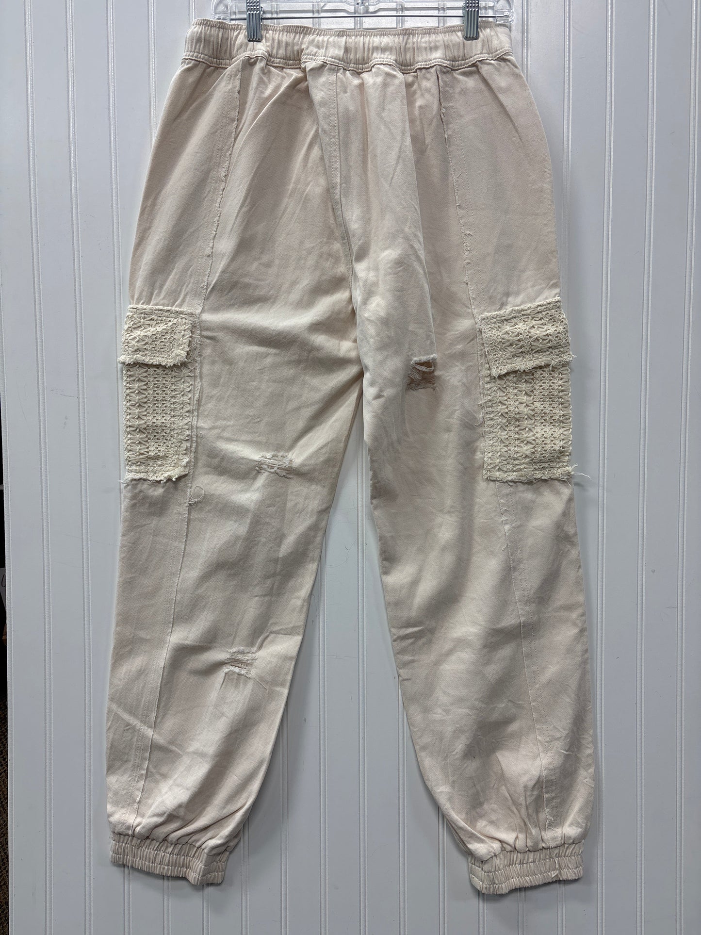 Pants Joggers By Pol In Cream, Size:M