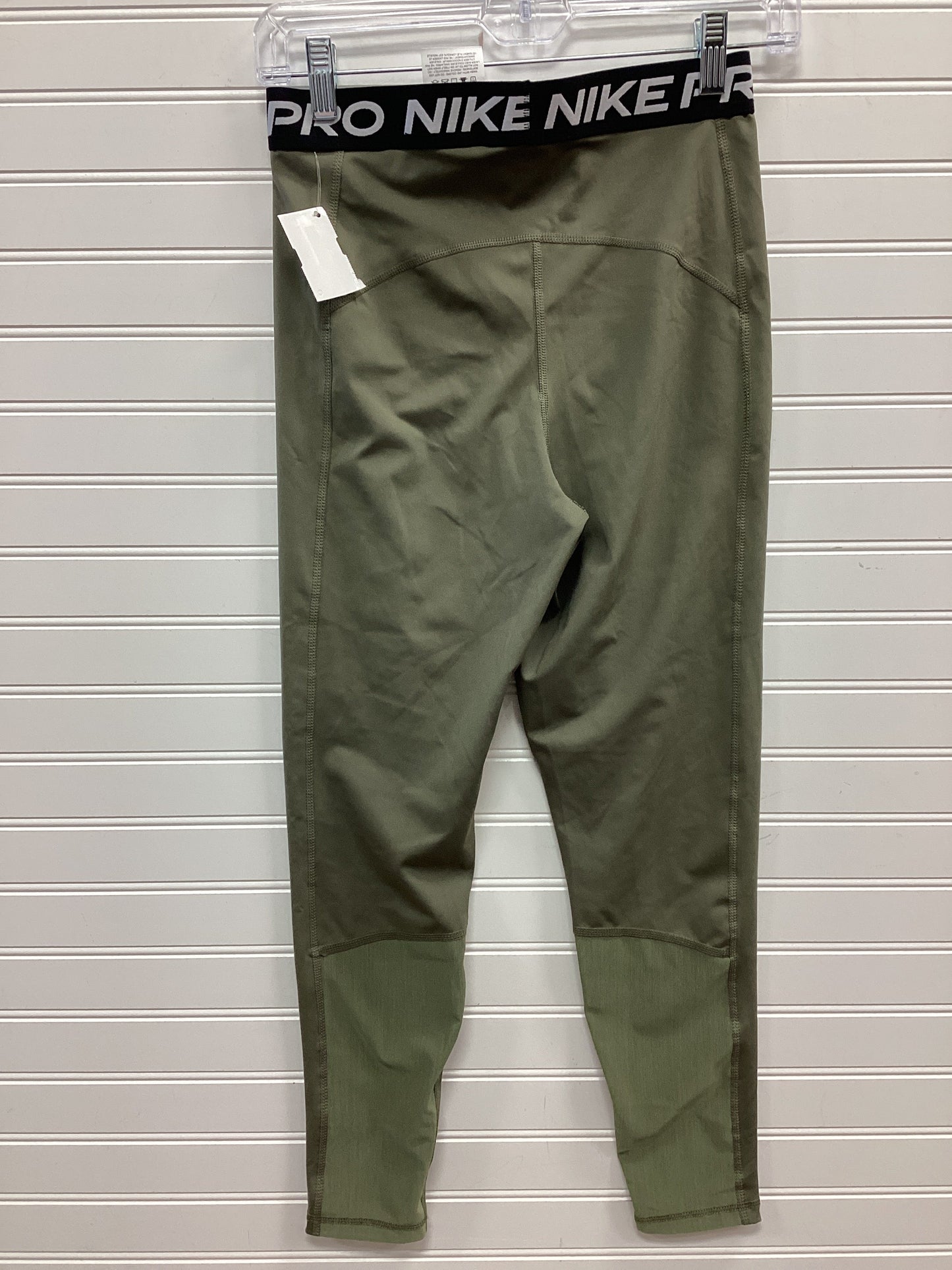 Athletic Leggings By Nike In Green, Size:M