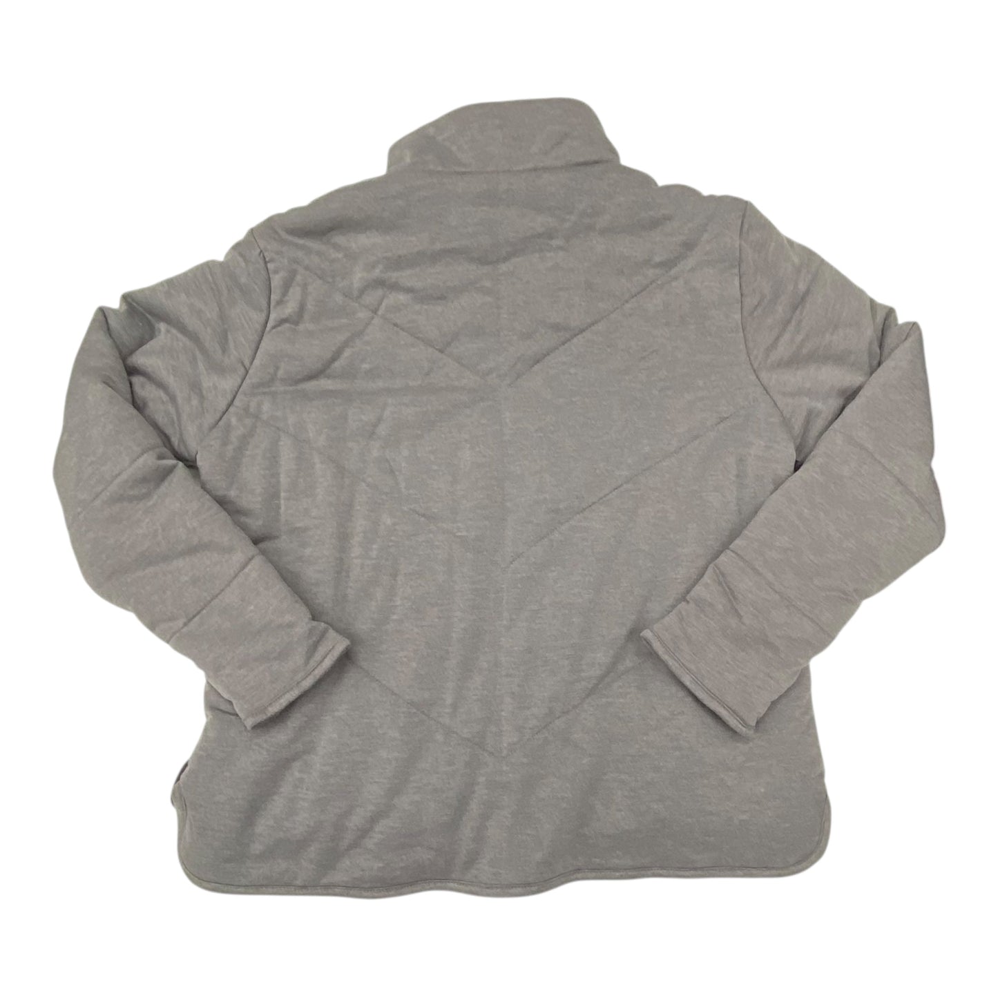 Jacket Puffer & Quilted By Three Dots In Grey, Size:L