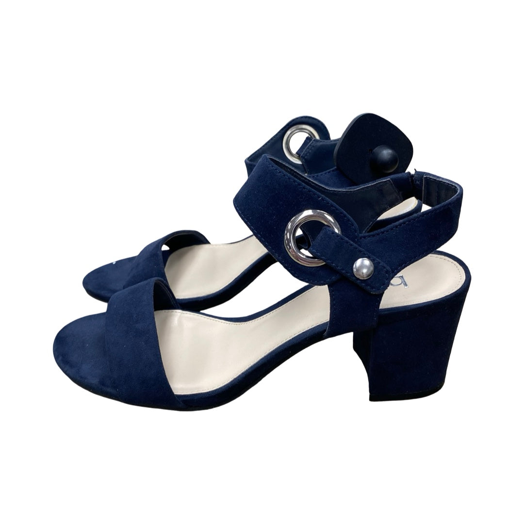 Shoes Heels Block By Bar Iii In Navy, Size:7