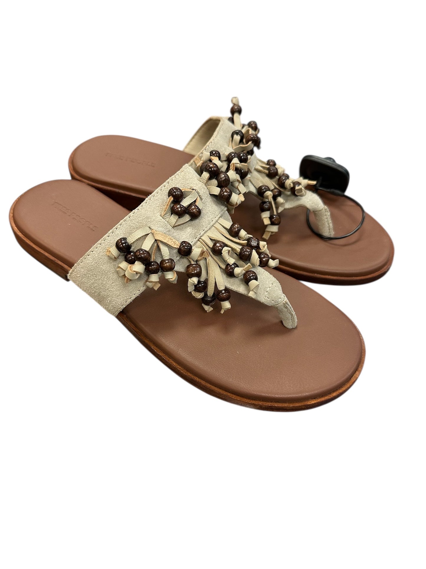 Sandals Flats By Free People In Brown & Grey, Size:7.5
