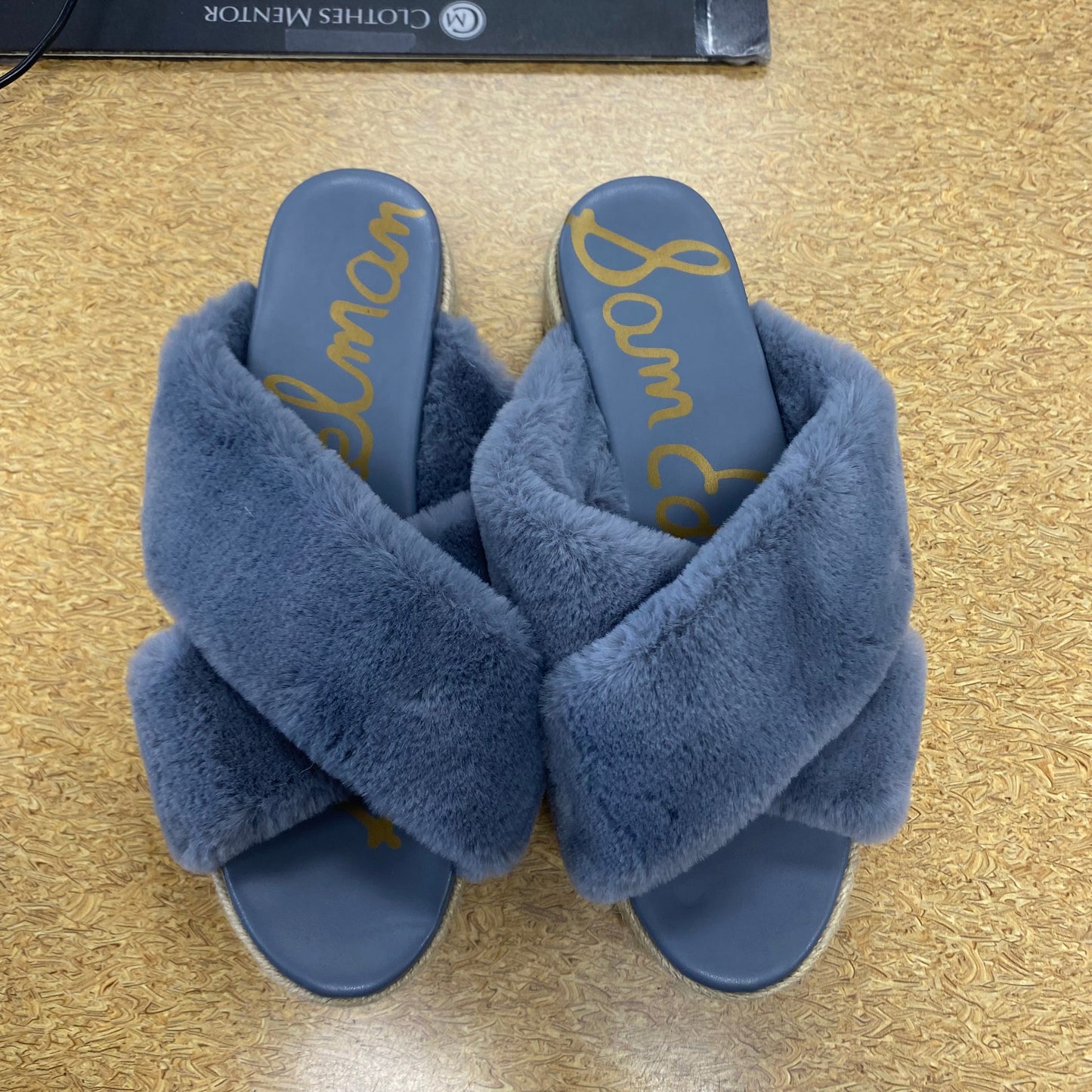 Sandals Heels Wedge By Sam Edelman In Grey, Size:8