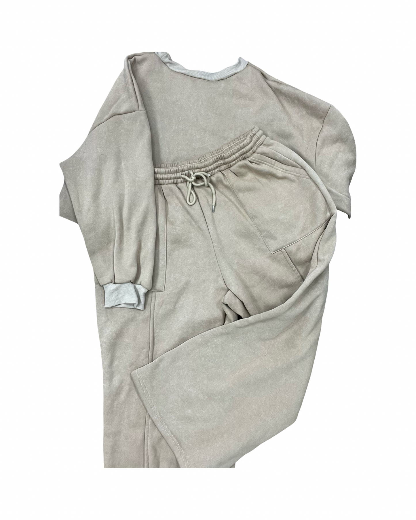 Lounge Set Pants By Shein In Tan, Size:3X