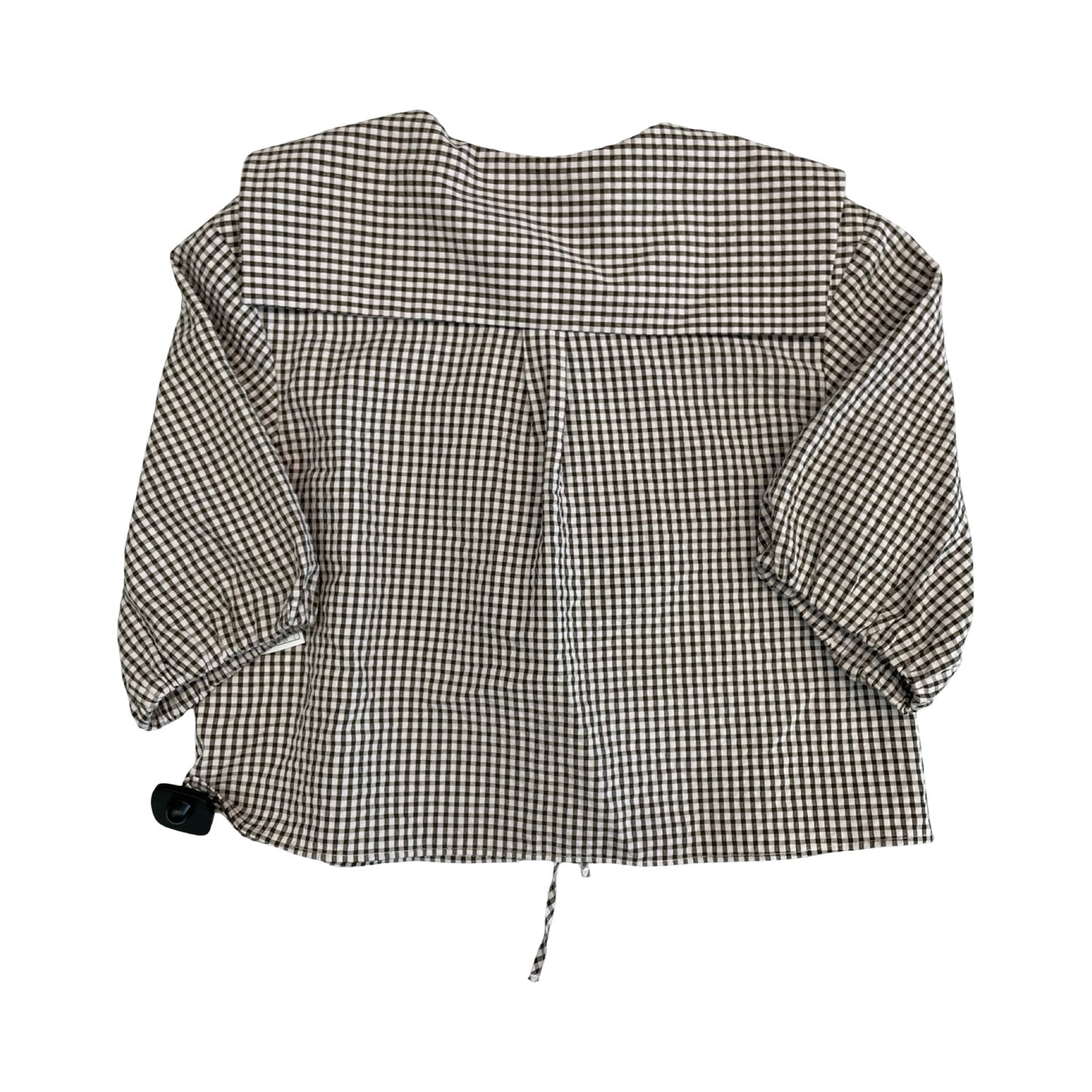 Top Ss By Zara In Checkered Pattern, Size:S