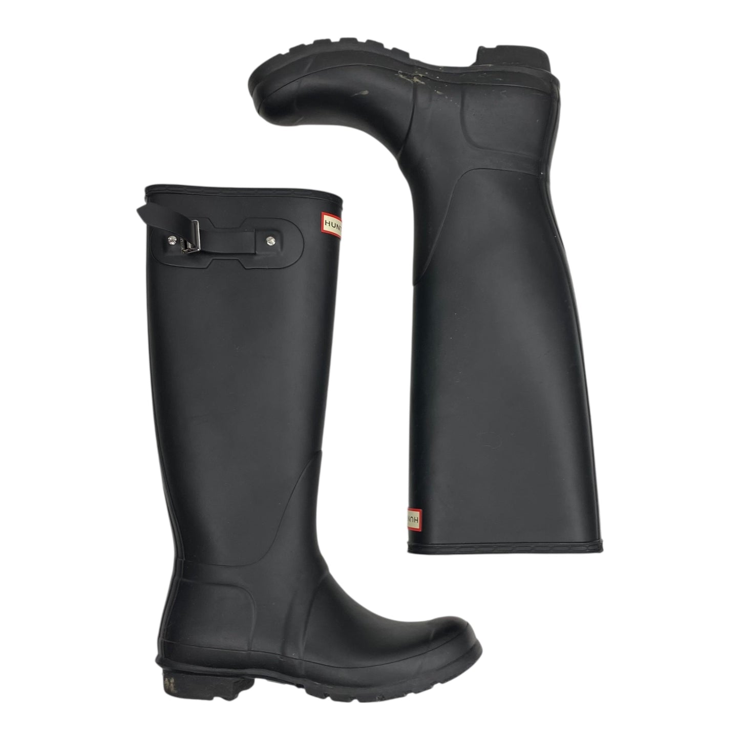 Boots Rain By Hunter In Black, Size:9