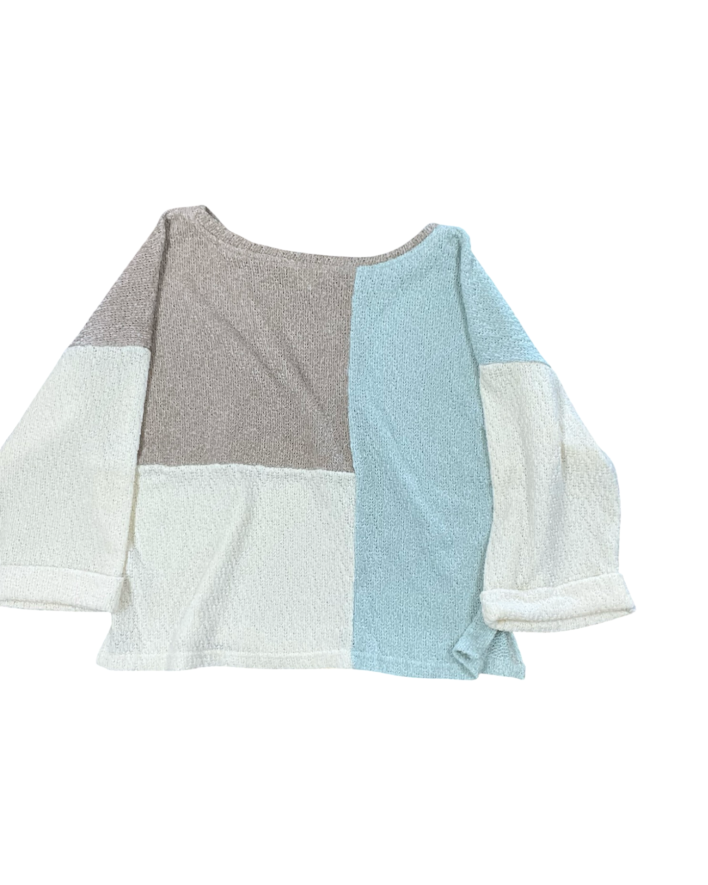 Sweater By Blu Pepper In Brown & Cream, Size:S