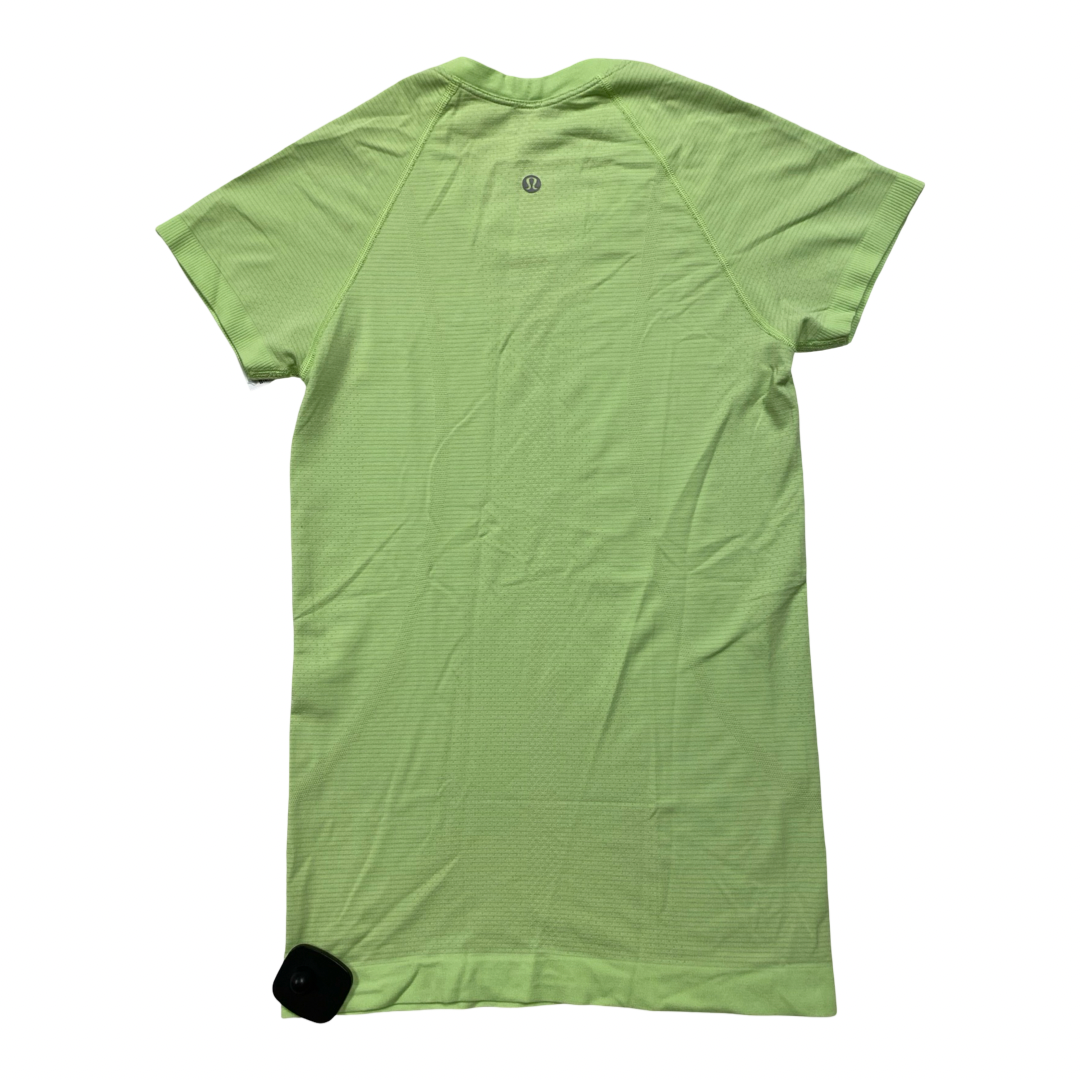 Athletic Top Ss By Lululemon In Green, Size:4