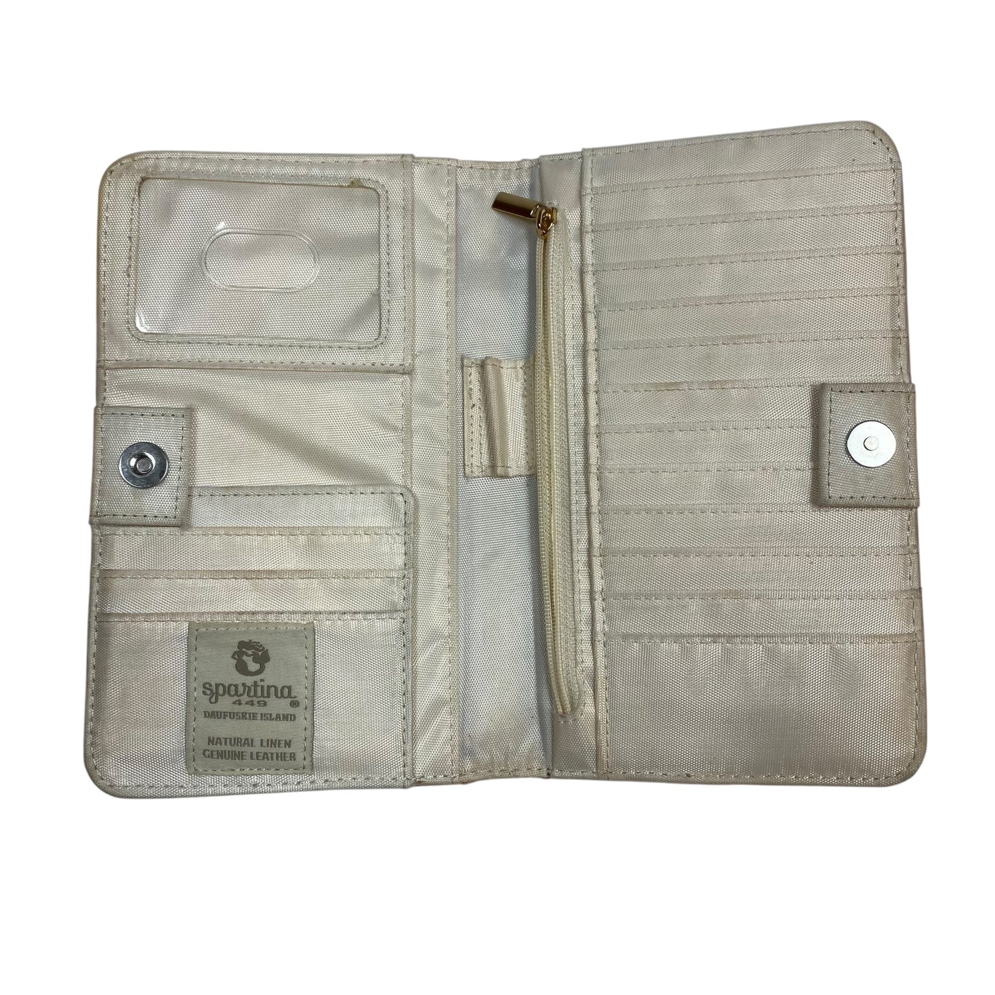 Wallet Designer By Spartina In Blue Denim, Size:Medium