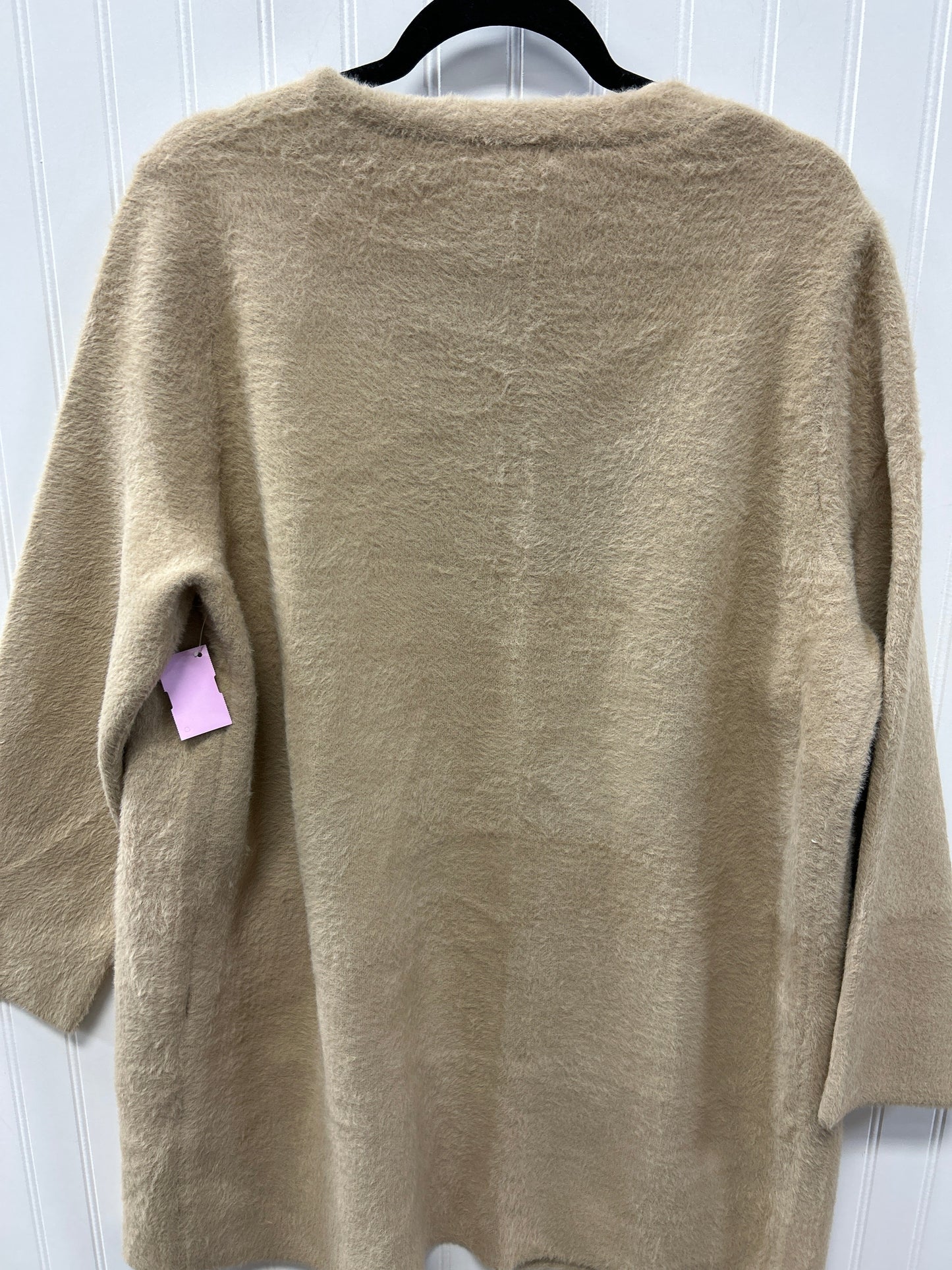 Sweater Cardigan By Max Studio In Tan, Size:Xl