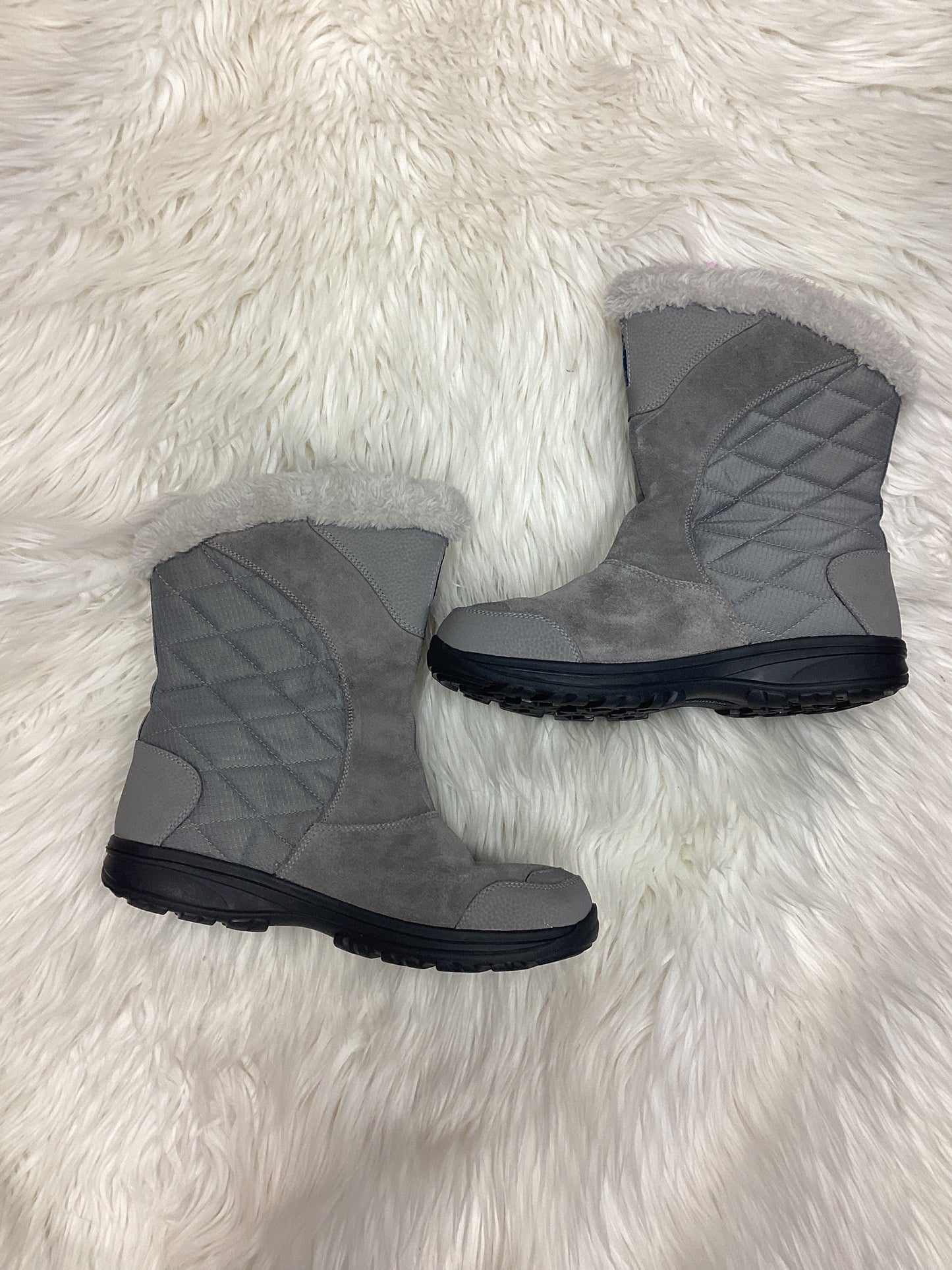 Boots Snow By Columbia In Grey, Size:11