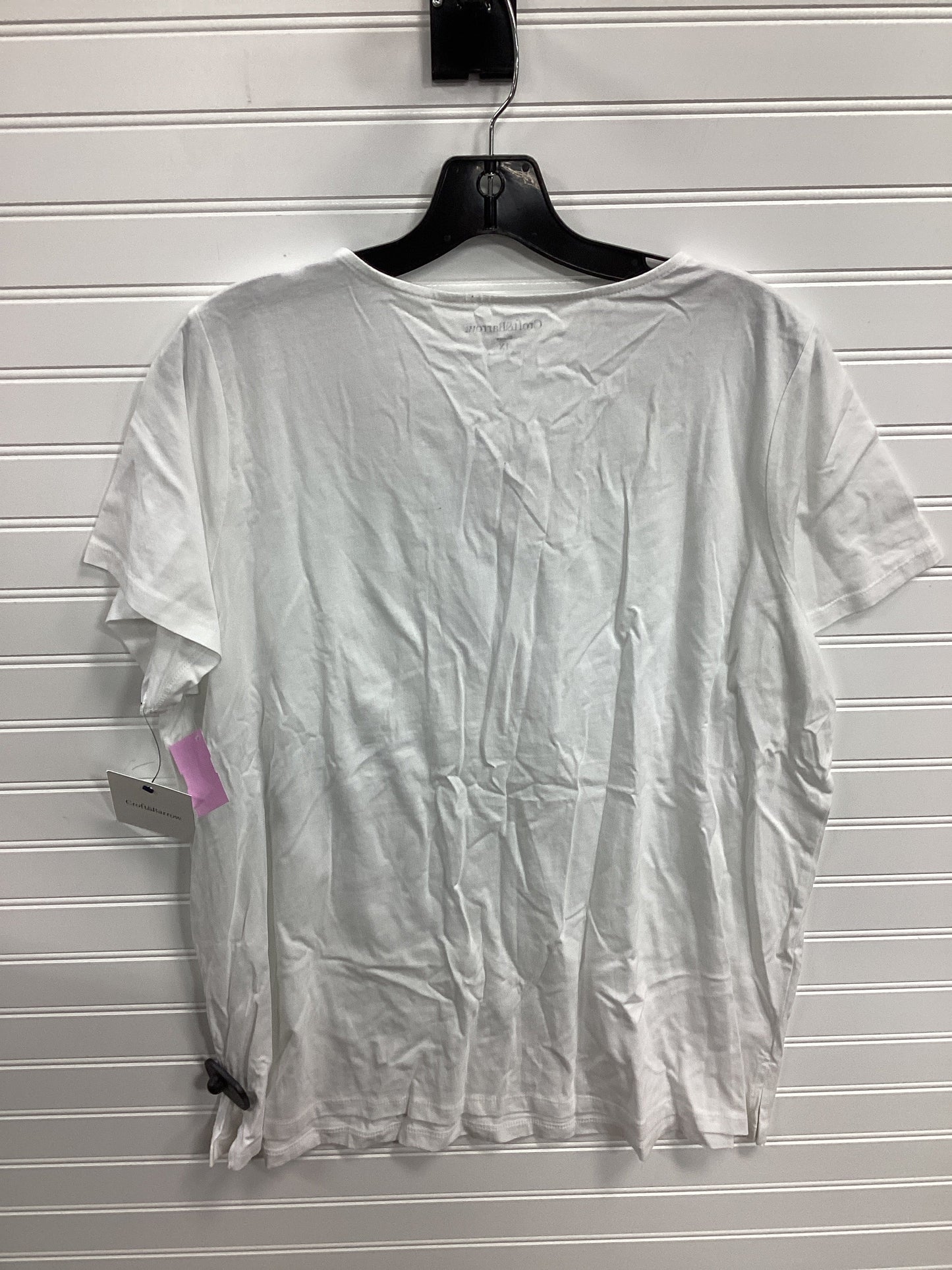 Top Ss By Croft And Barrow In White, Size:1X