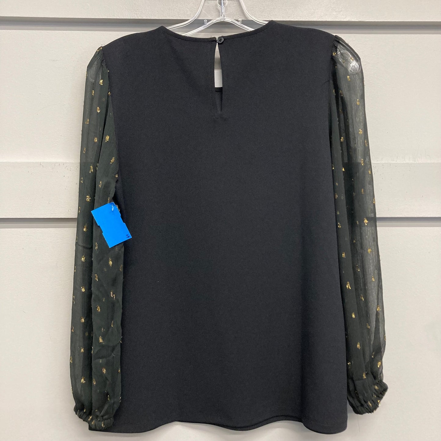 Top Ls By Ann Taylor In Black & Gold, Size:S