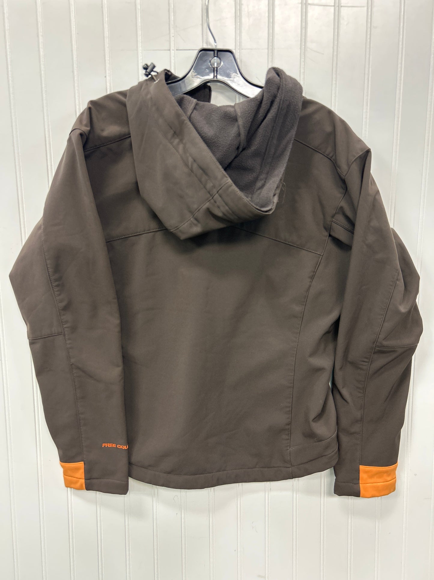 Athletic Jacket By Free Country In Brown, Size:L