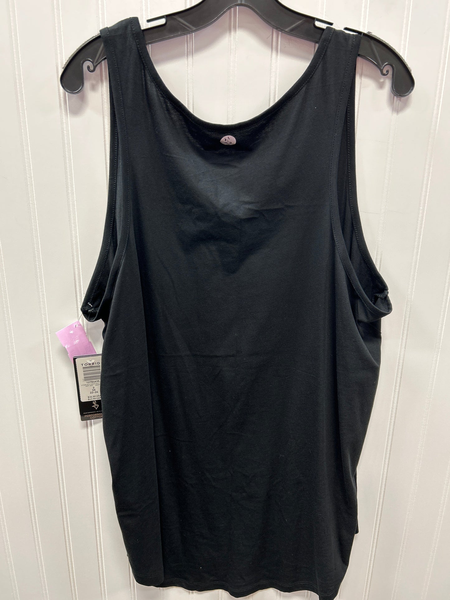 Athletic Tank Top By Torrid In Black, Size:3X