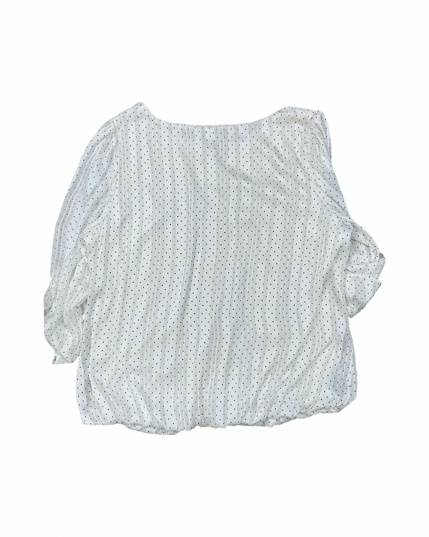 Top 3/4 Sleeve By Sara Michelle In Black & Cream, Size:2X