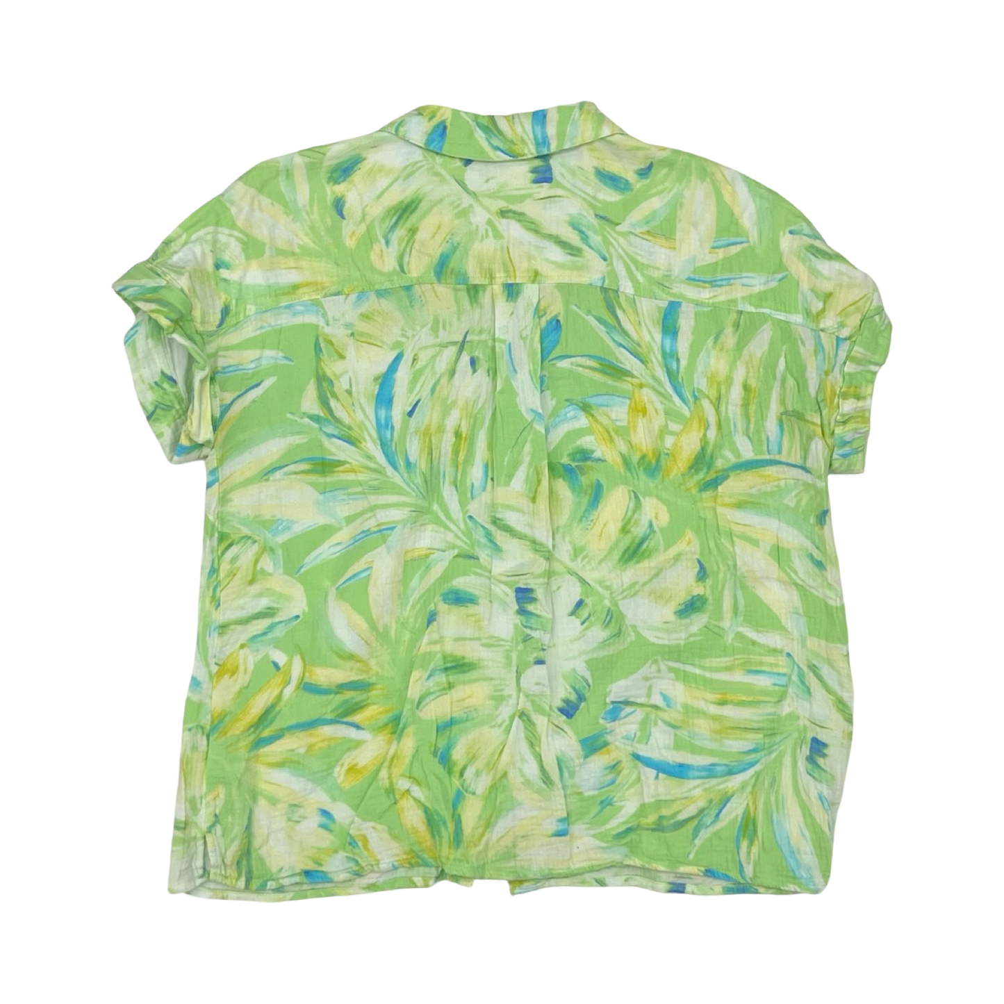 Blouse Ss By Belle By Kim Gravel In Green, Size:L