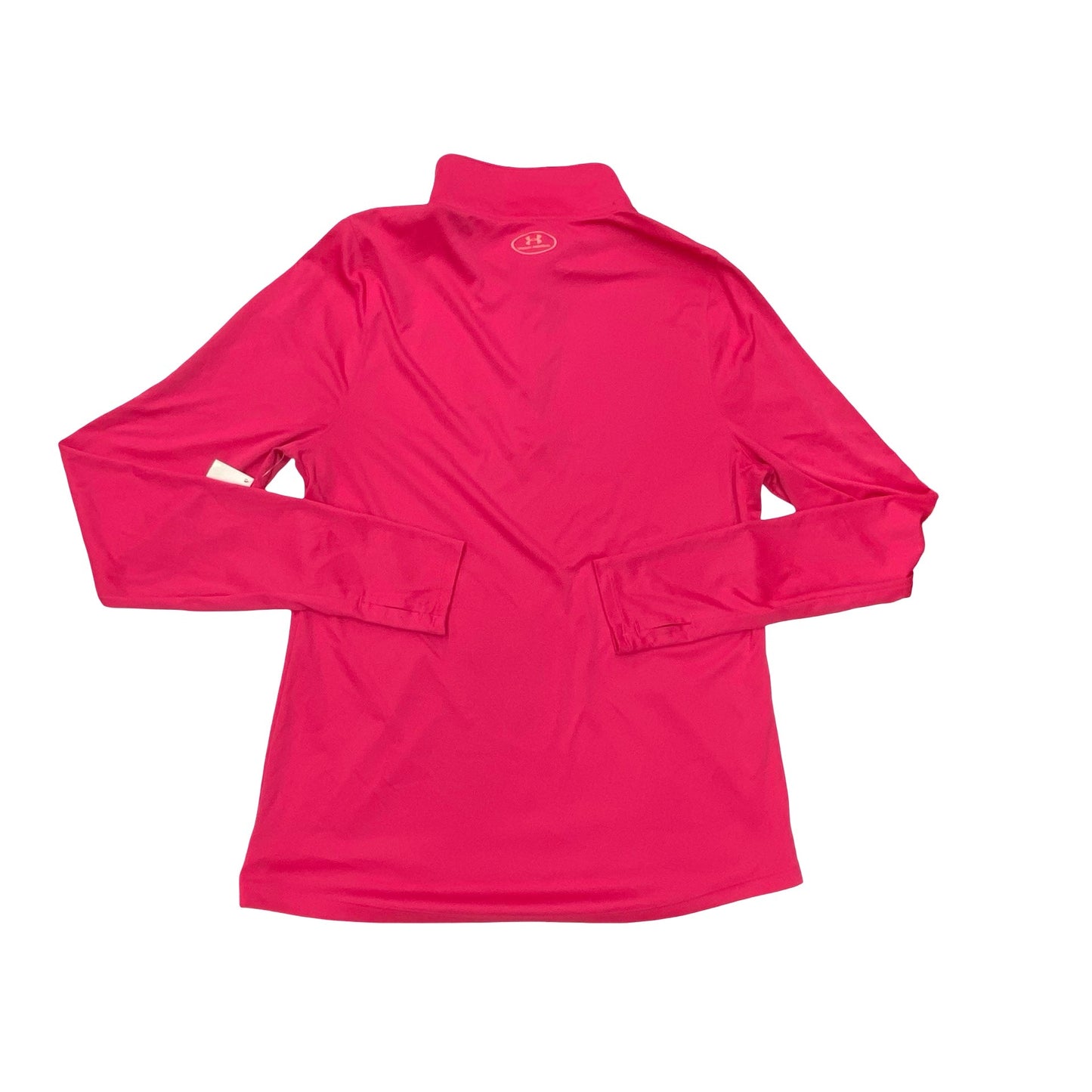 Athletic Top Ls Collar By Under Armour In Pink, Size:L
