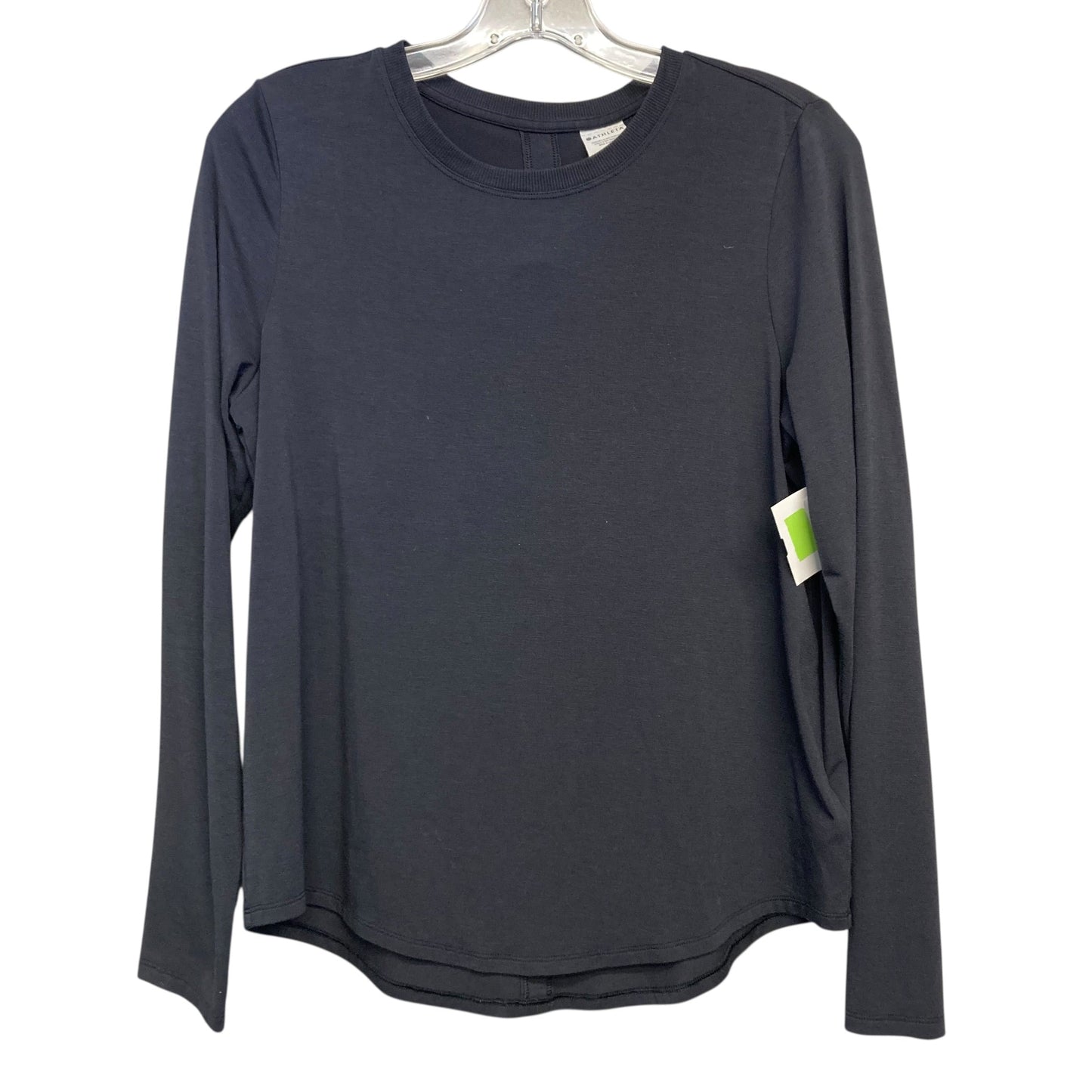 Athletic Top Ls Collar By Athleta In Black, Size:S