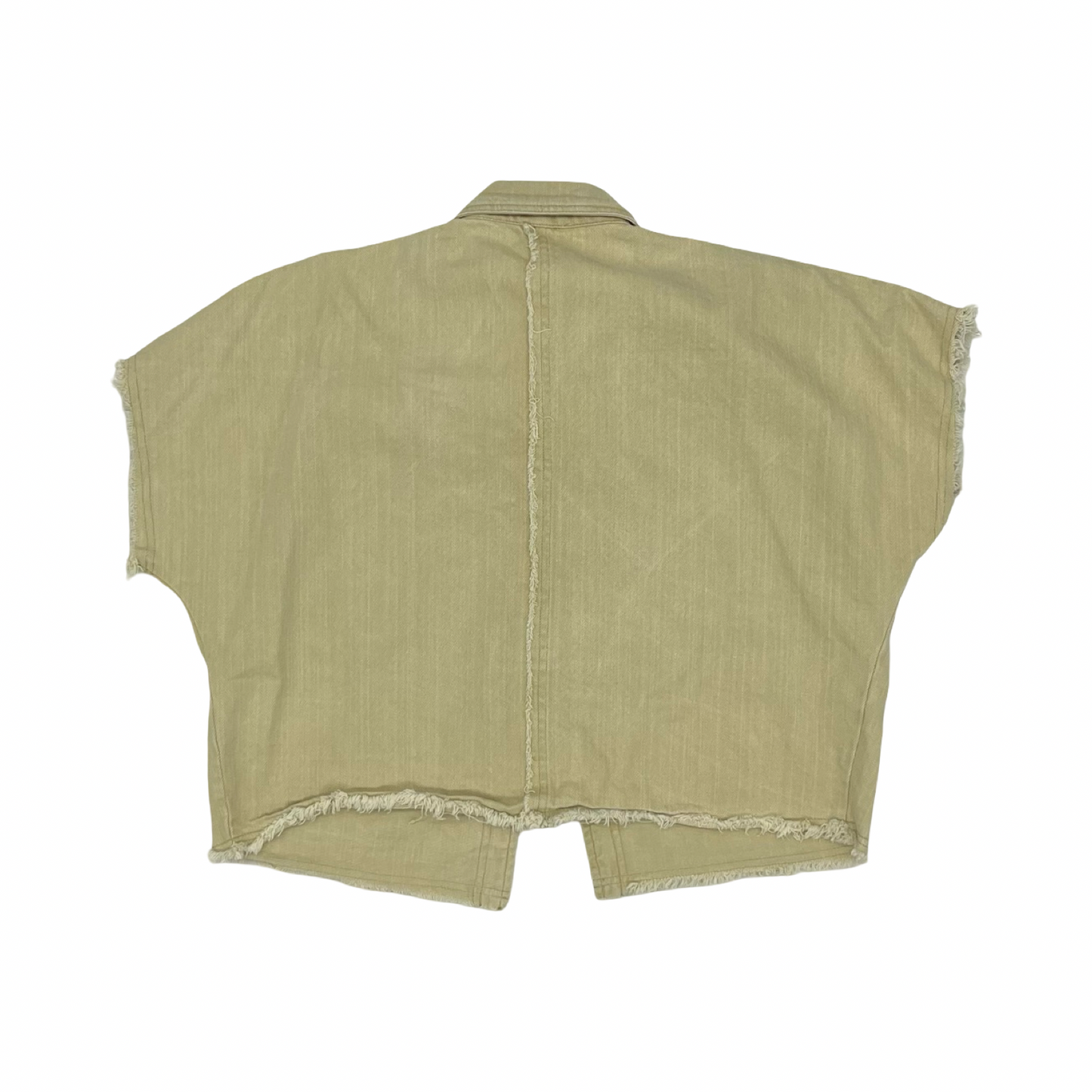 Jacket Denim By Fantastic Fawn In Tan, Size:S