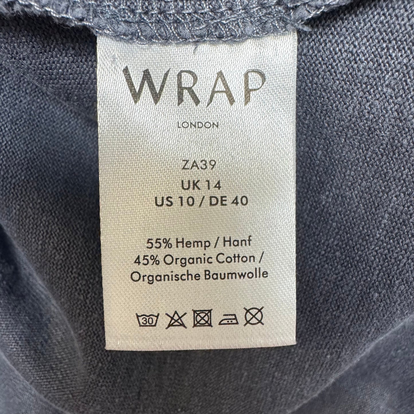 Dress Casual Midi By WRAP London In Grey, Size: 10