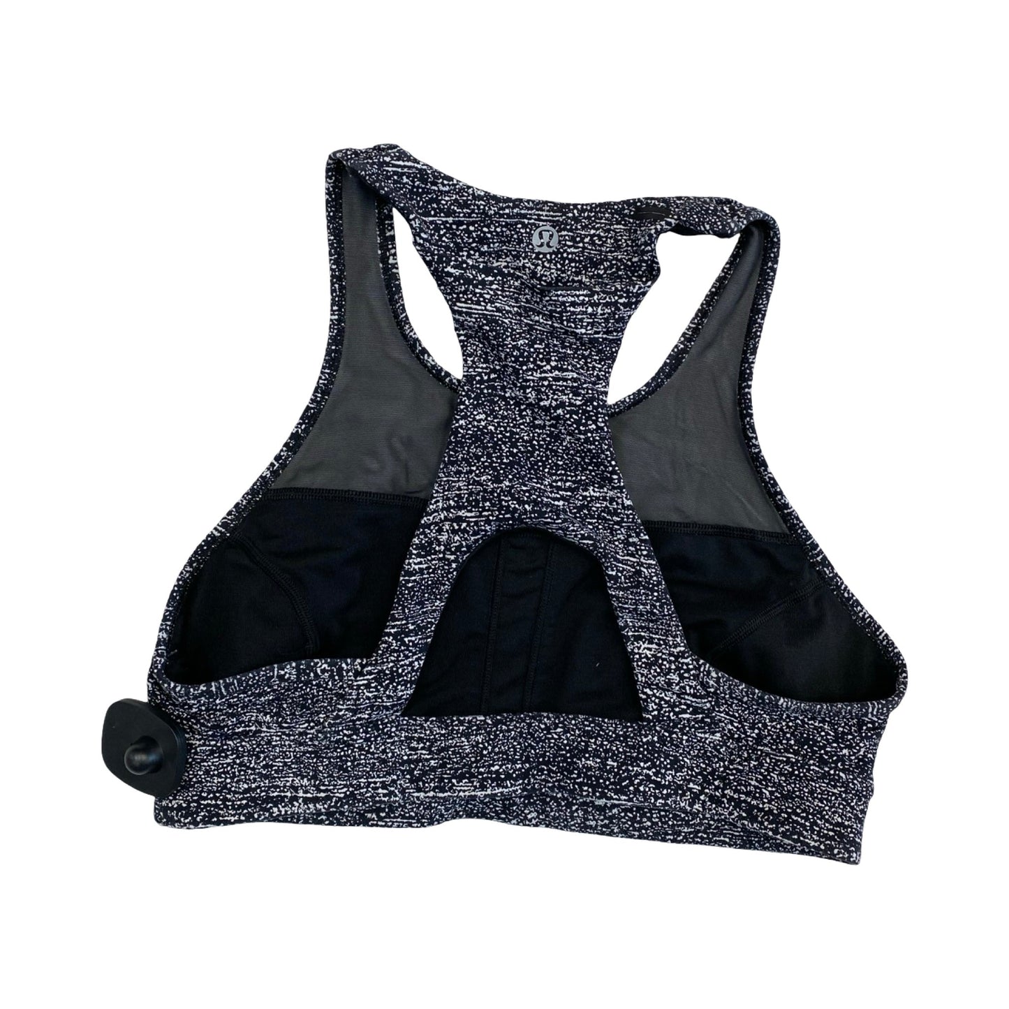 Athletic Bra By Lululemon In Black & White, Size:10