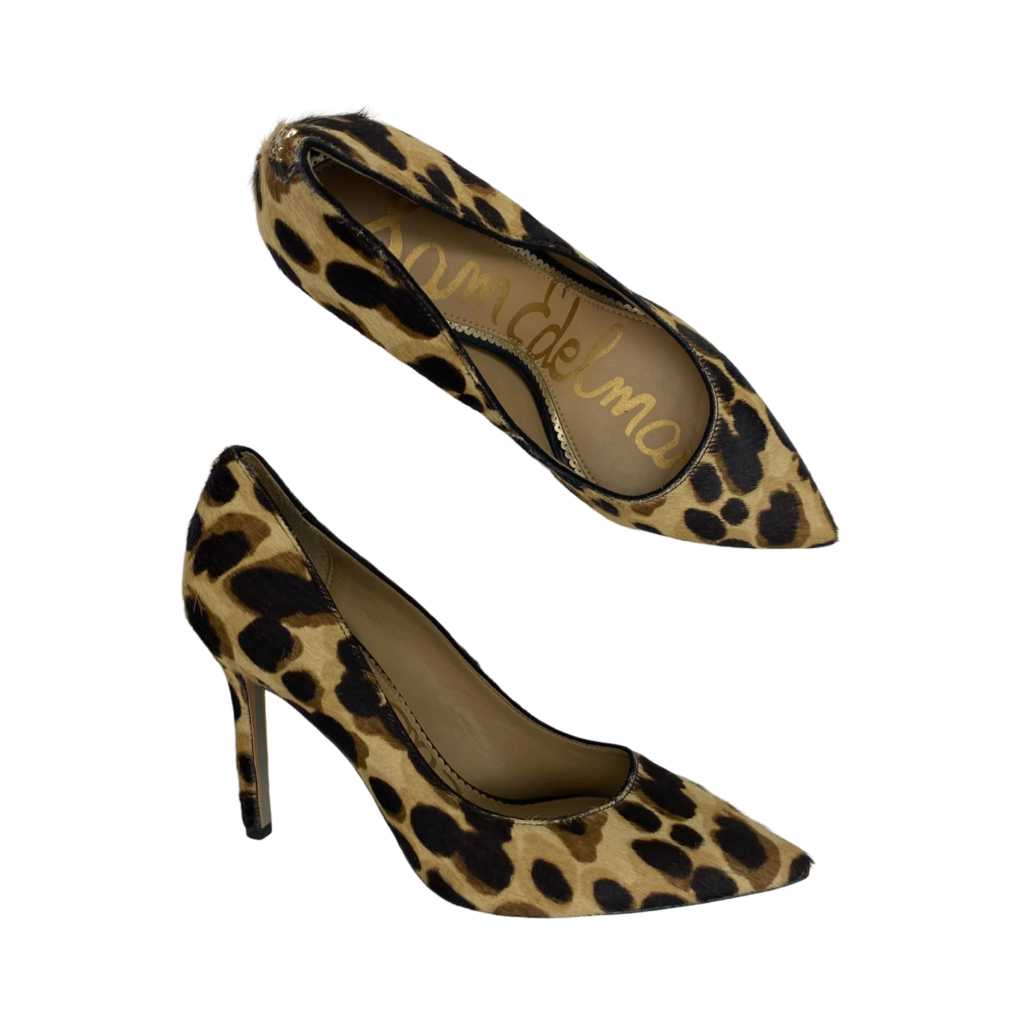 Shoes Heels Stiletto By Sam Edelman In Leopard Print, Size:7