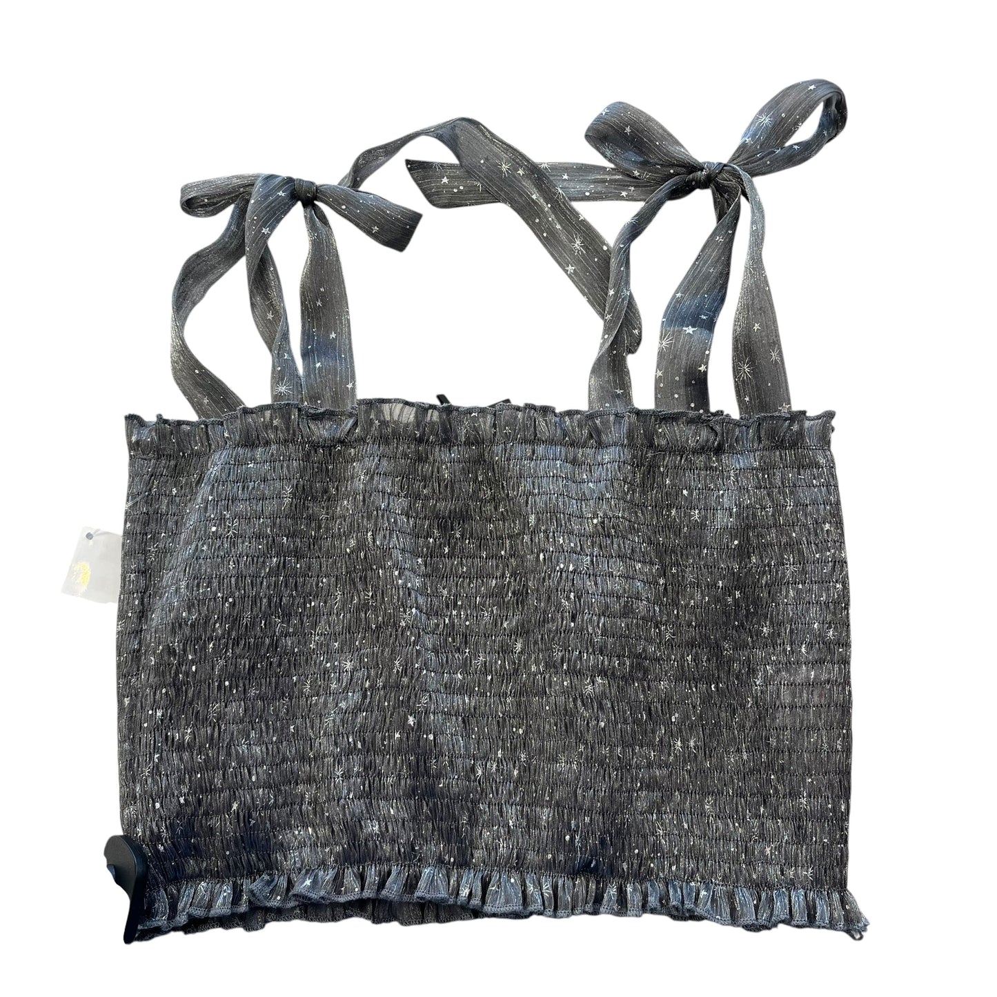 Top Sleeveless By Nasty Gal In Silver, Size:M