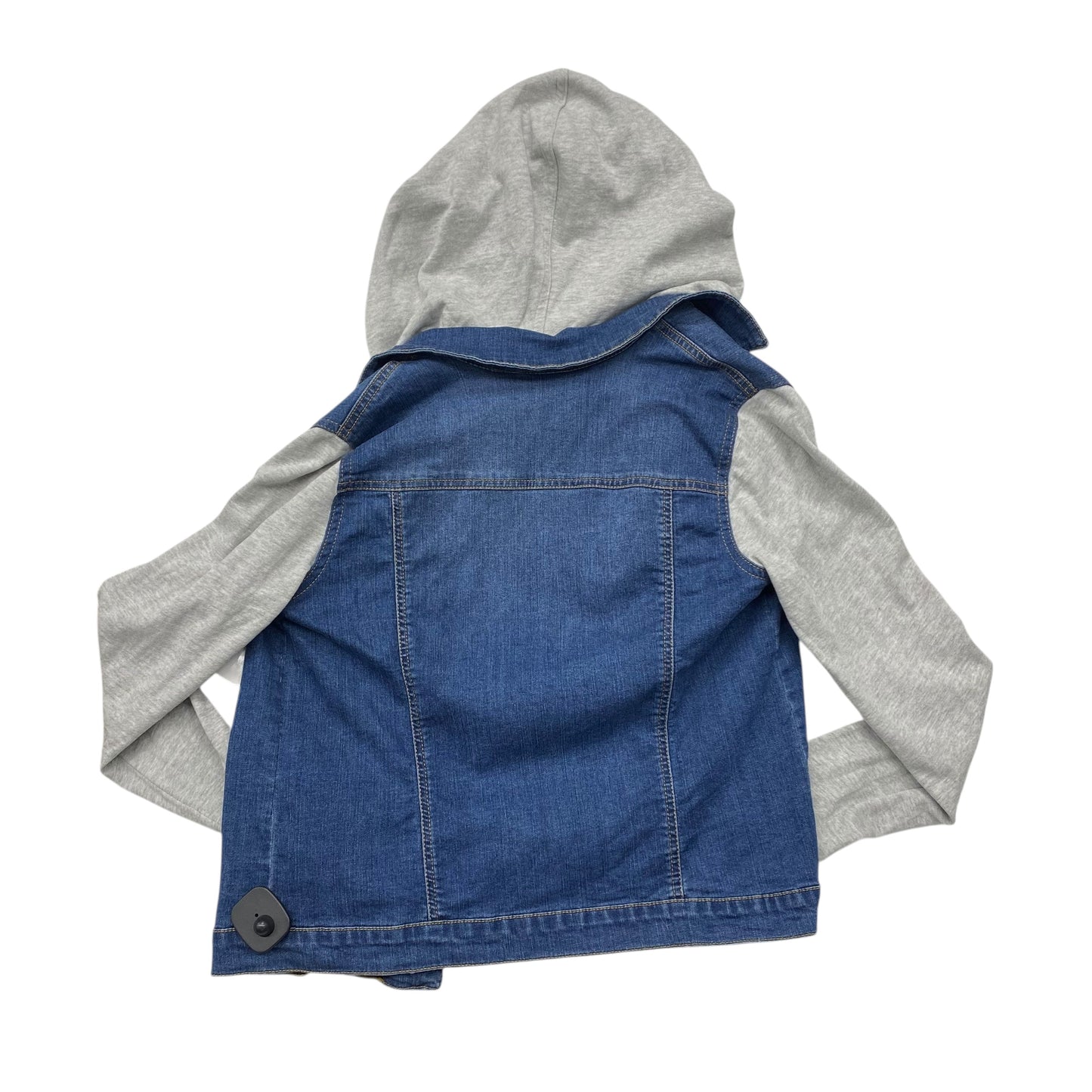 Jacket Denim By Baccini In Blue & Grey, Size:M