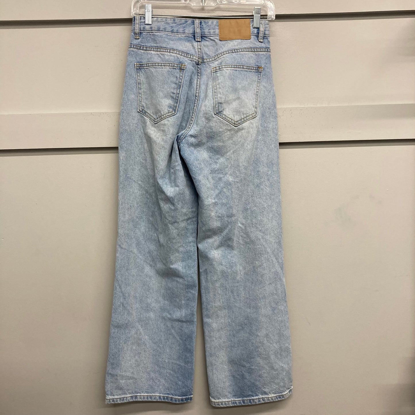 Jeans Wide Leg By Shein In Blue Denim, Size:4