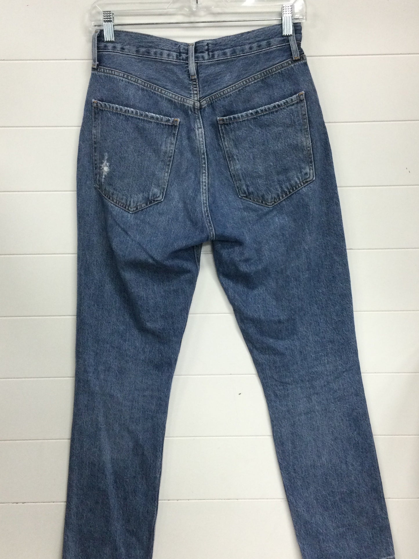 Jeans Straight By Agolde In Blue Denim, Size:2