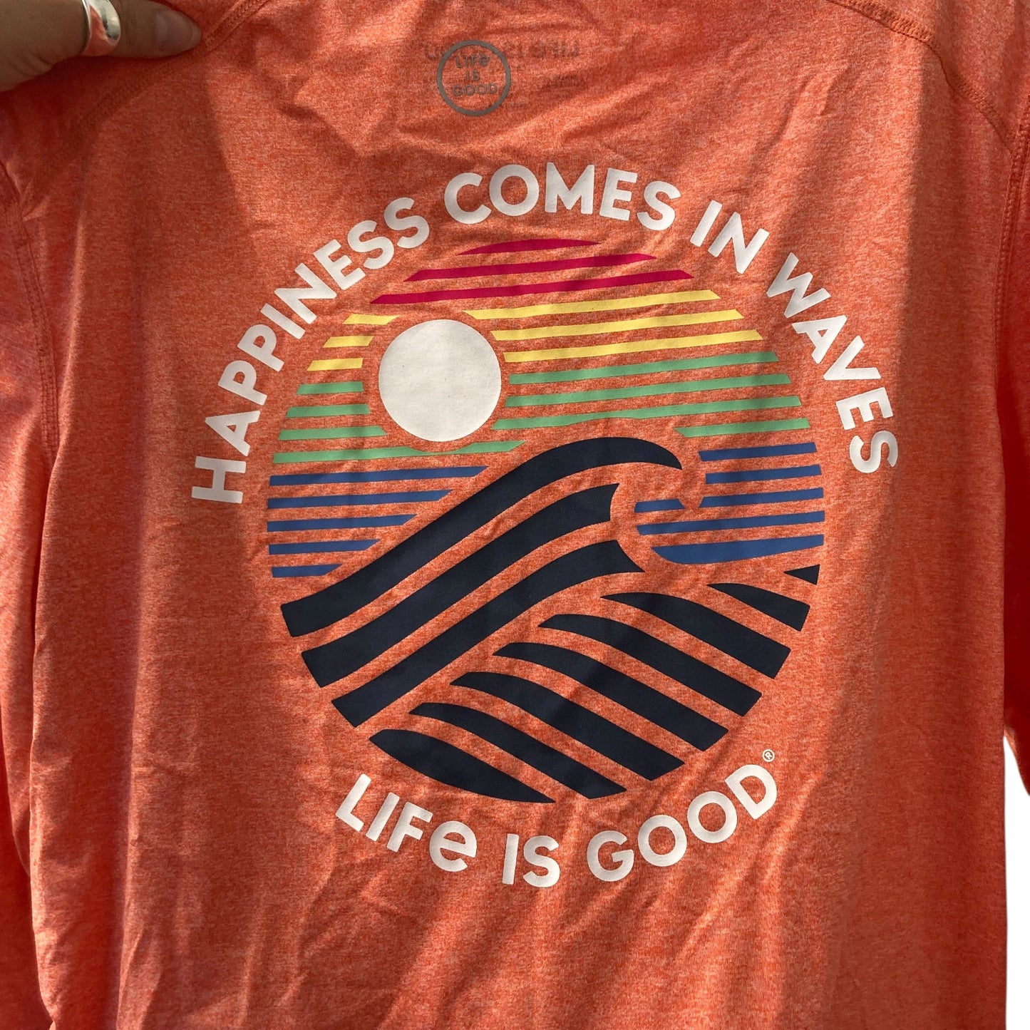 Top Ls By Life Is Good In Orange, Size:S