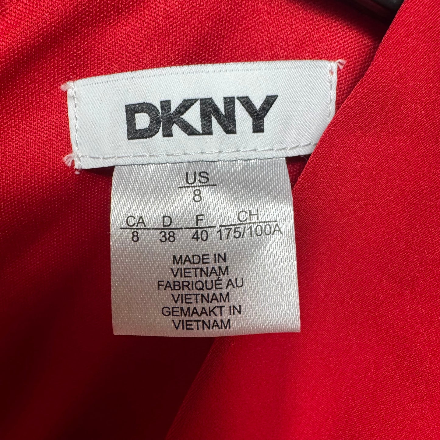 Dress Casual Midi By Dkny In Red, Size: 8