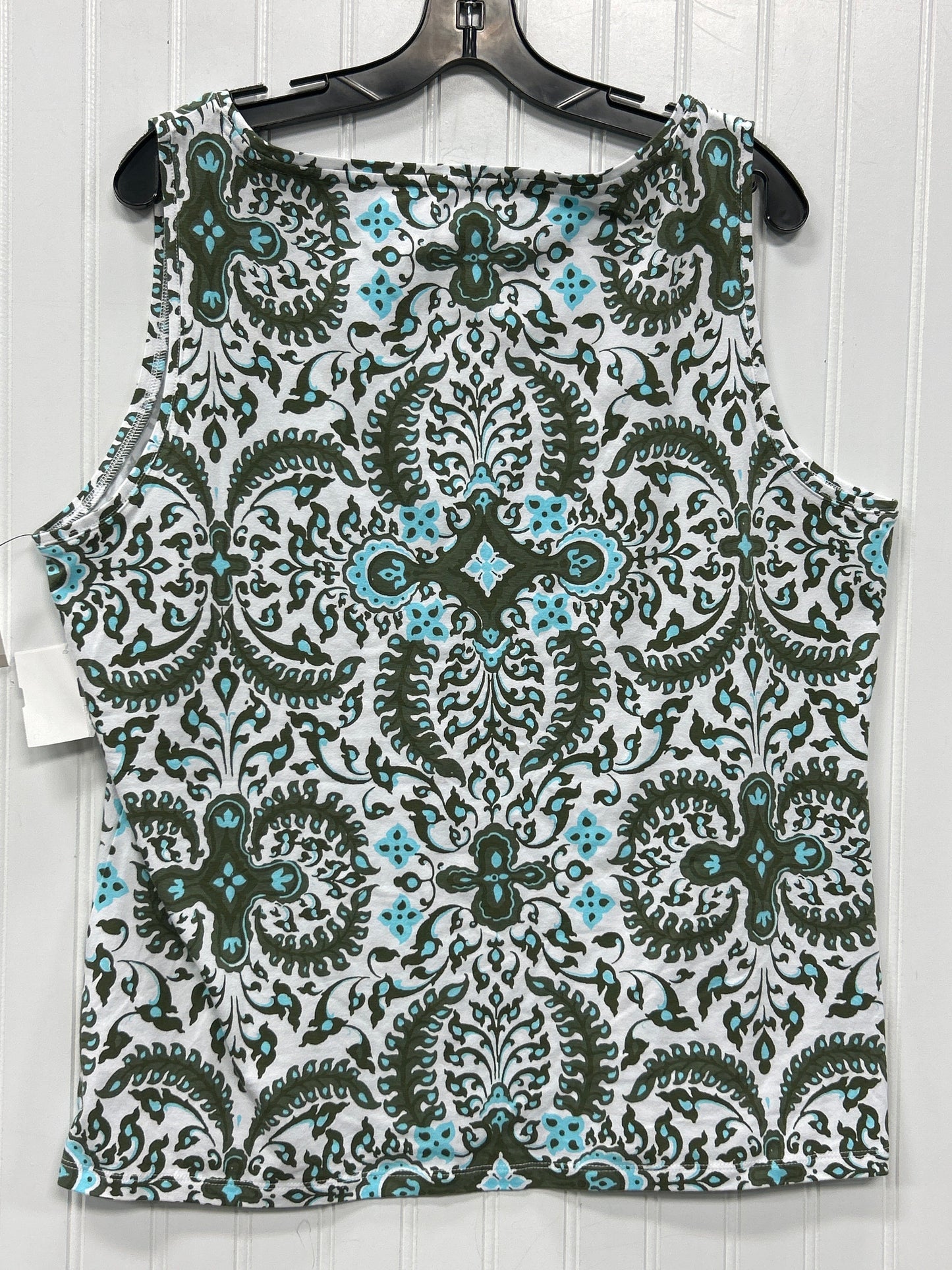 Top Sleeveless By Talbots In Green, Size:Xl