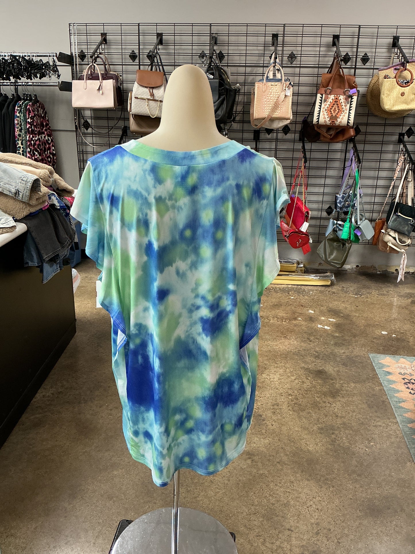 Top Ss By Sew In Love In Blue & Green, Size:L