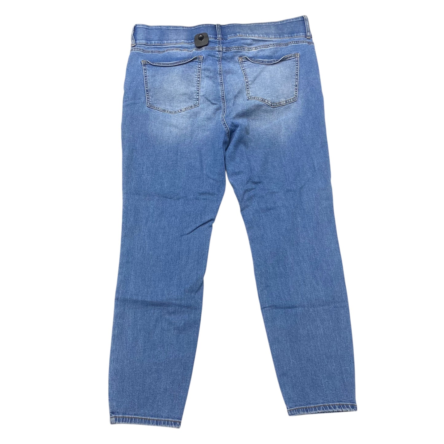 Jeans Straight By Arula In Blue Denim, Size:20