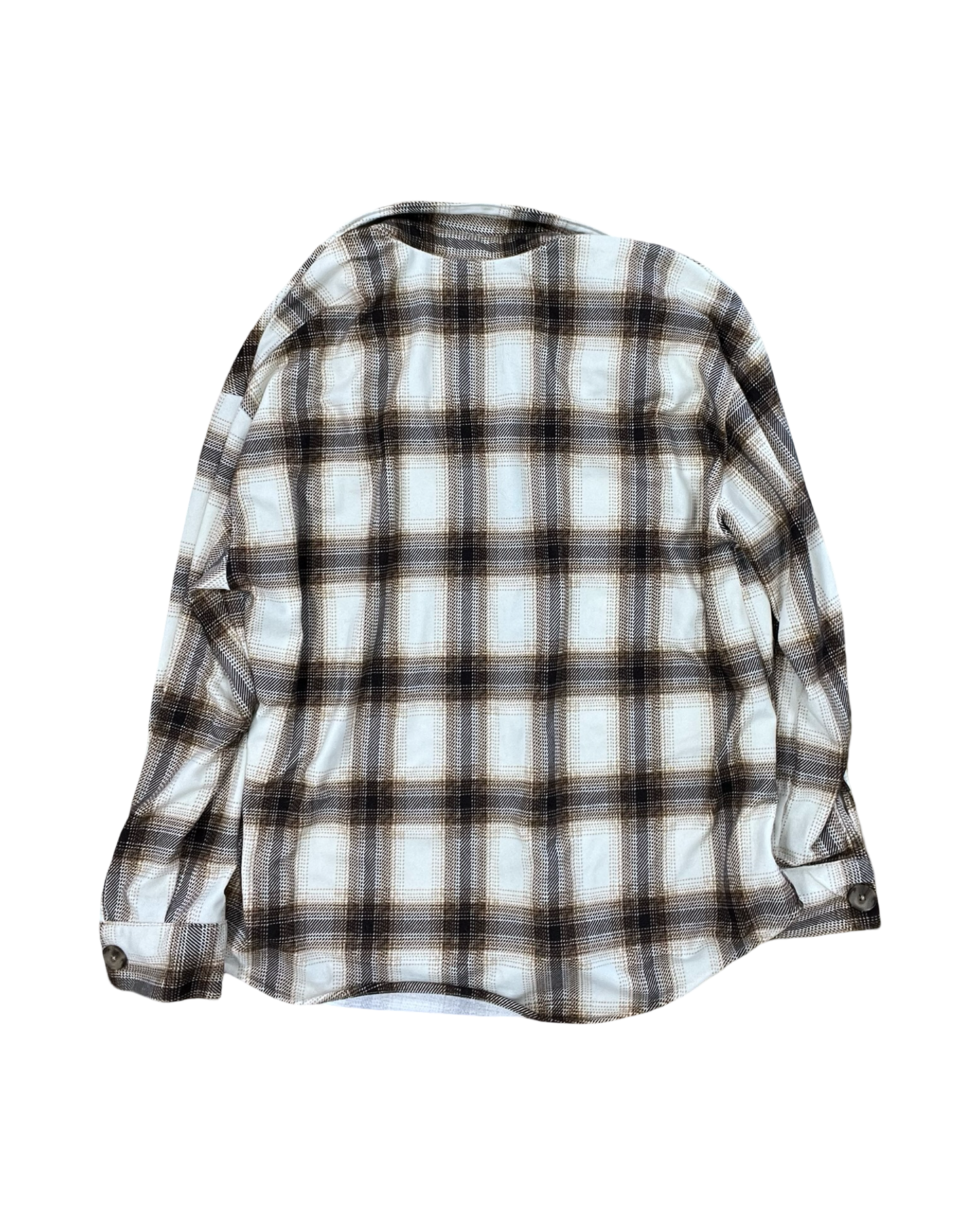 Blouse Ls By Eden & Olivia In Brown & Cream, Size:M
