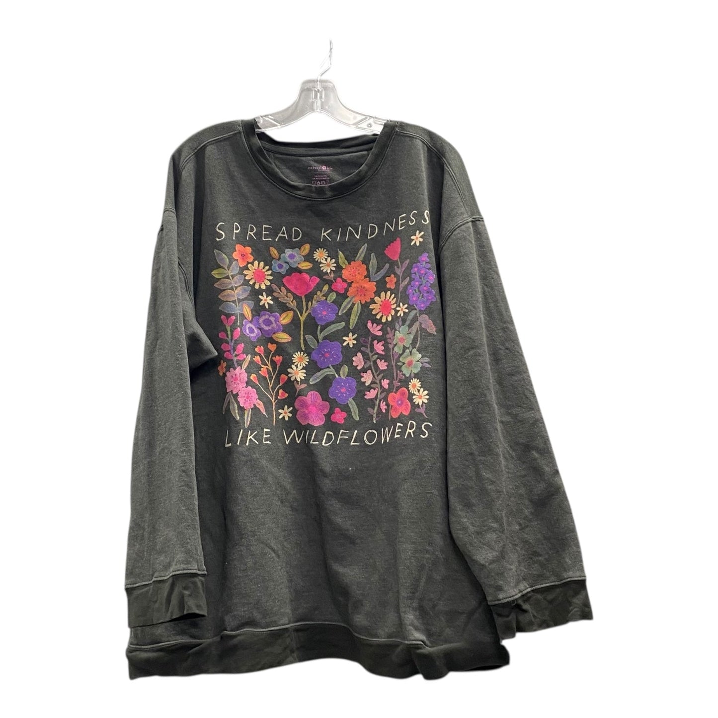 Sweatshirt Crewneck By Natural Life In Beige, Size:2X