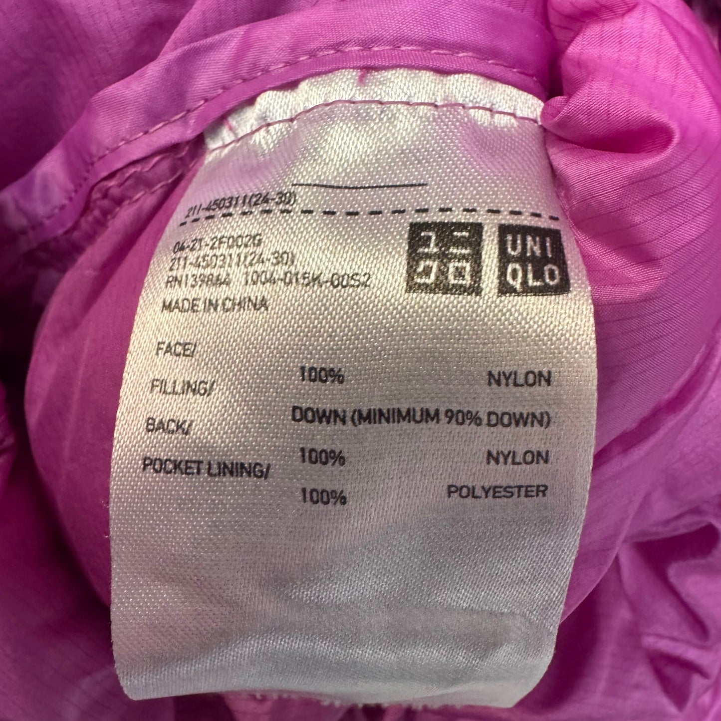 Ultra Light Down Parka By Uniqlo In Pink, Size: S