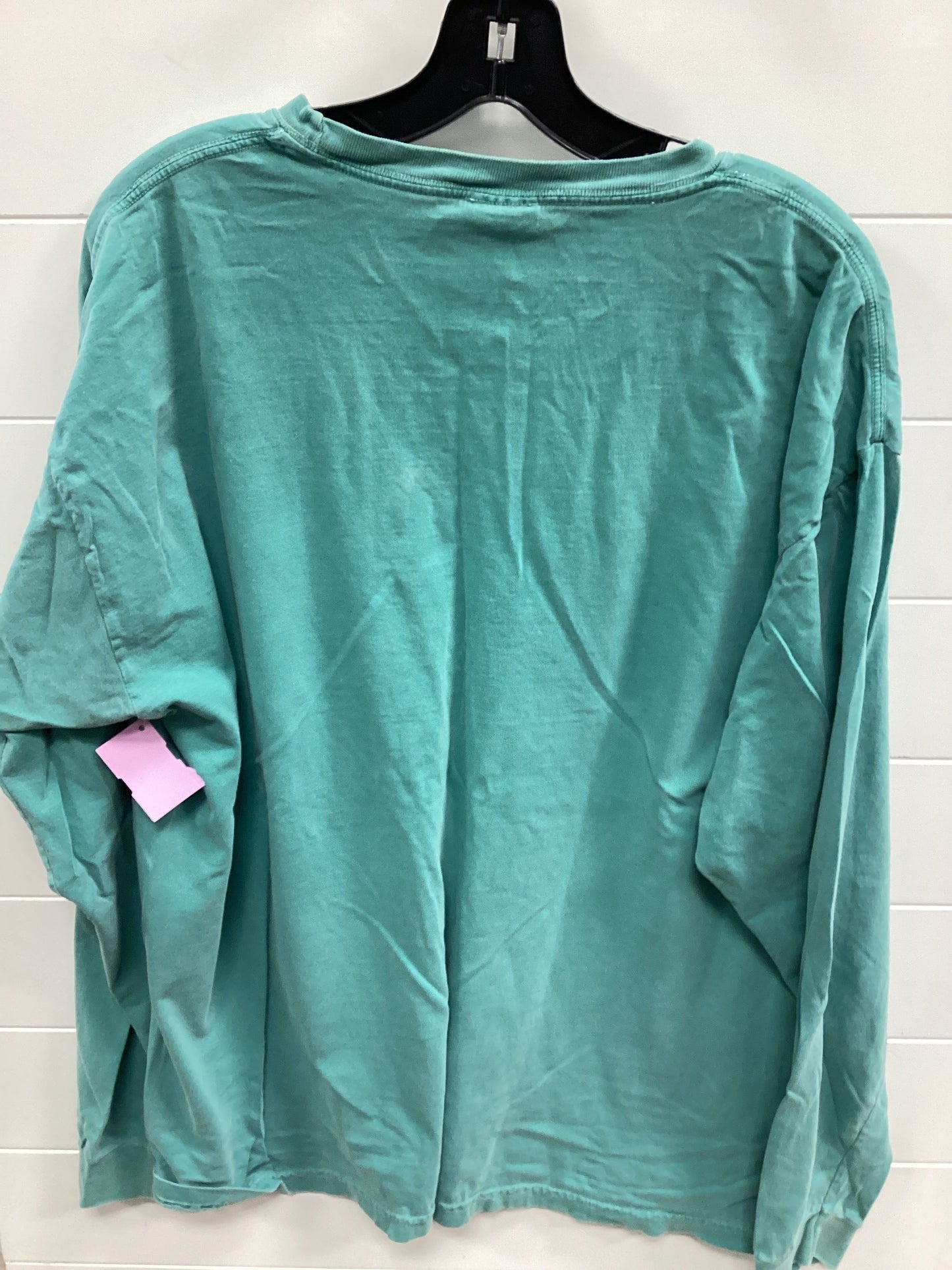 Top Ls By Comfort Colors In Teal, Size:Xl