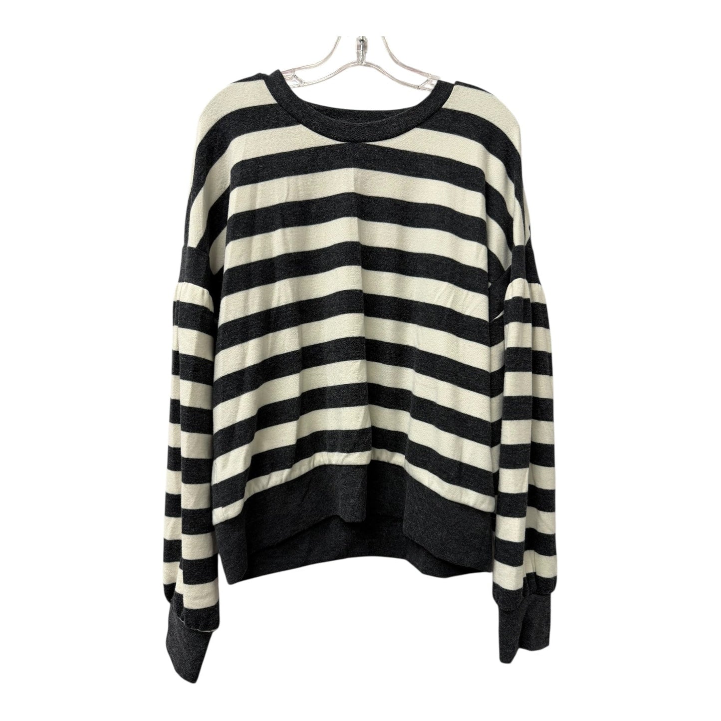 Top Ls By Evereve In Grey & White, Size:Xl