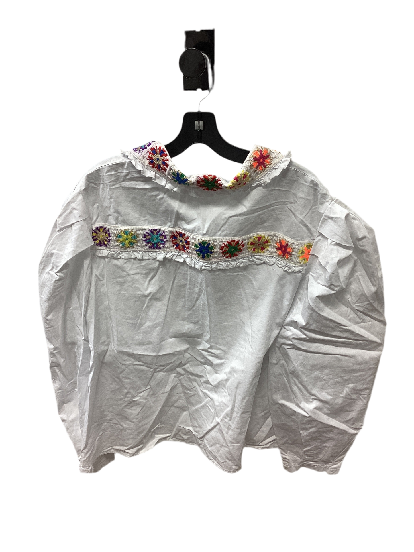 Top Ls By Pol In White, Size:M