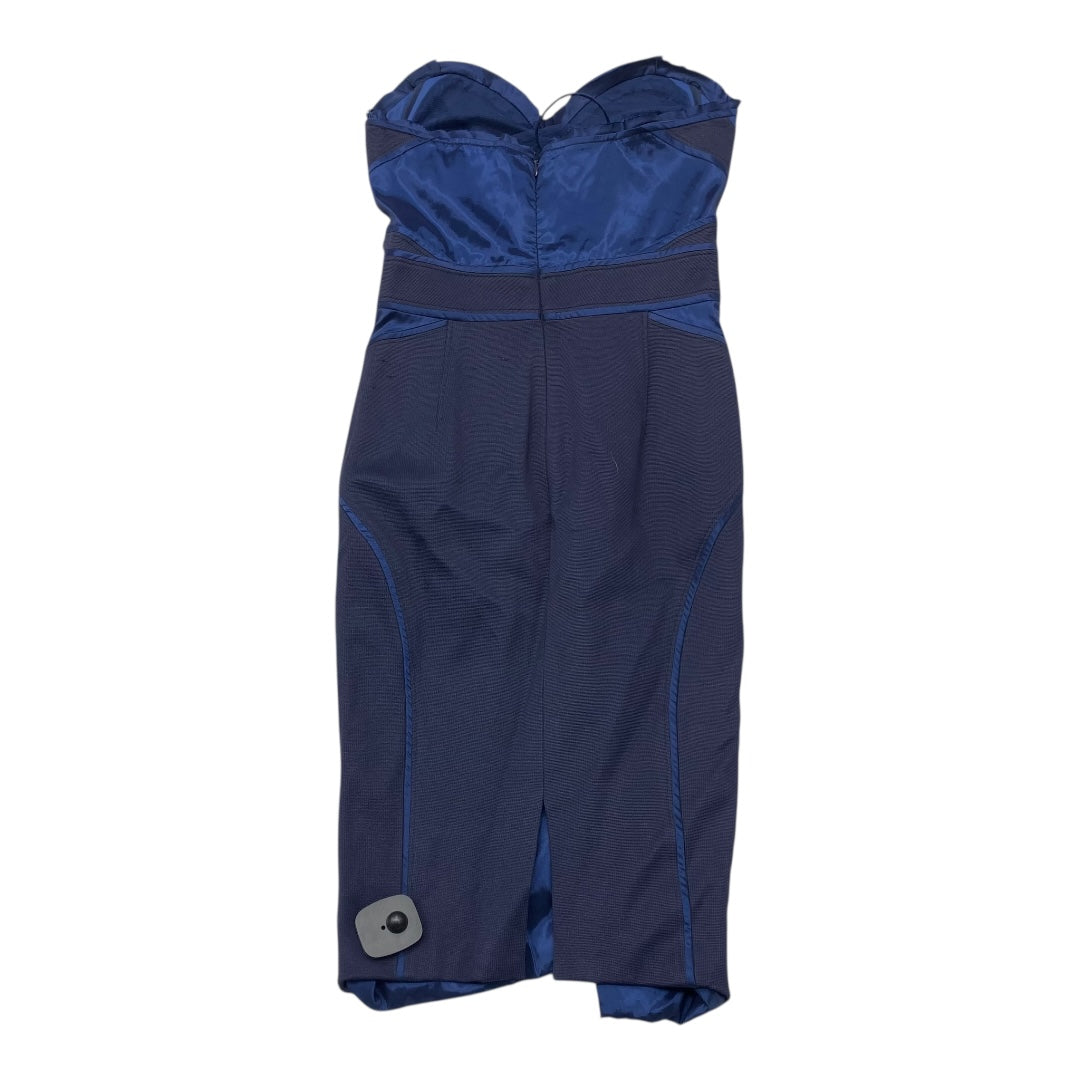 Dress Designer By Zac Posen In Blue, Size:4