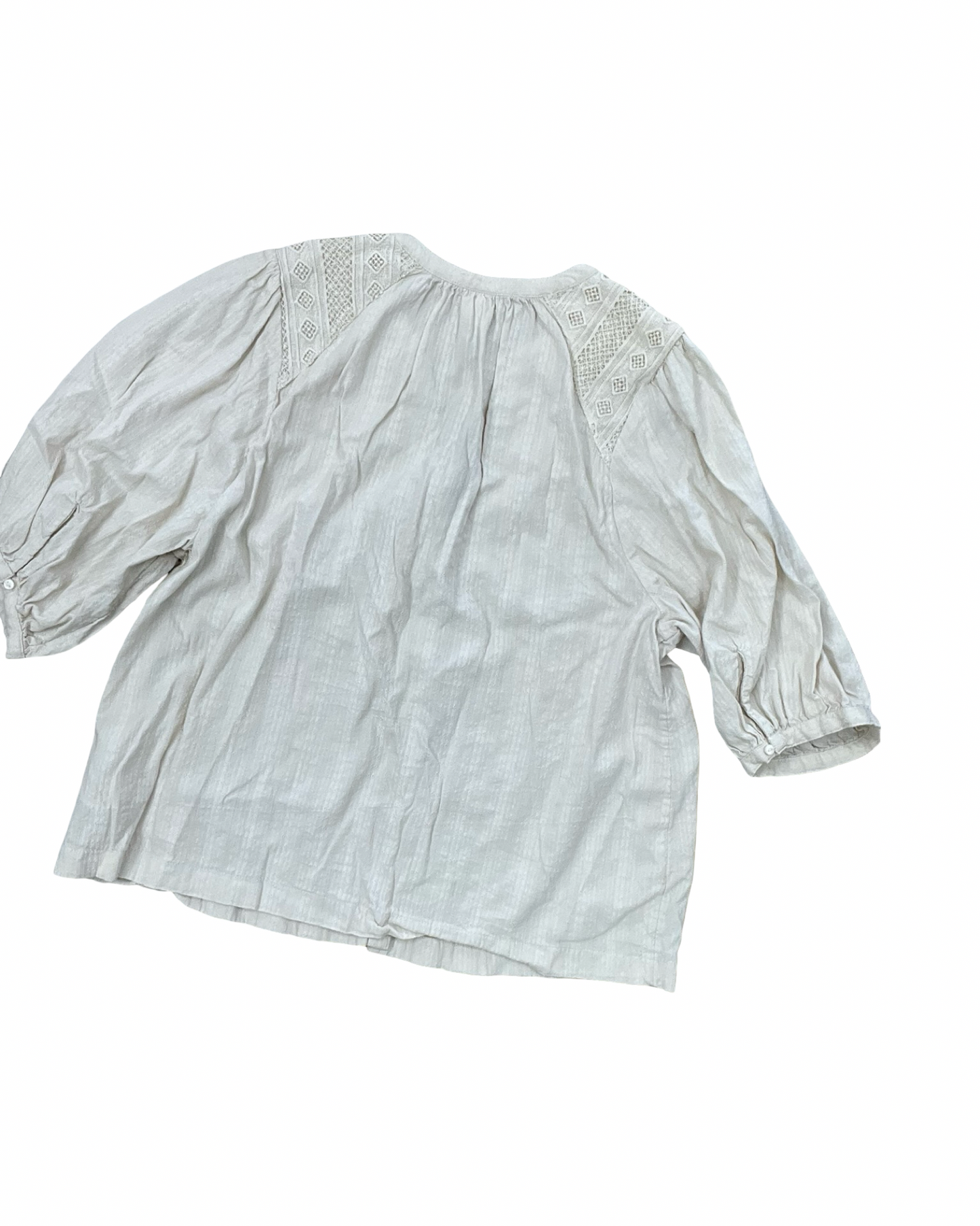 Blouse Ss By Old Navy In Beige, Size:L