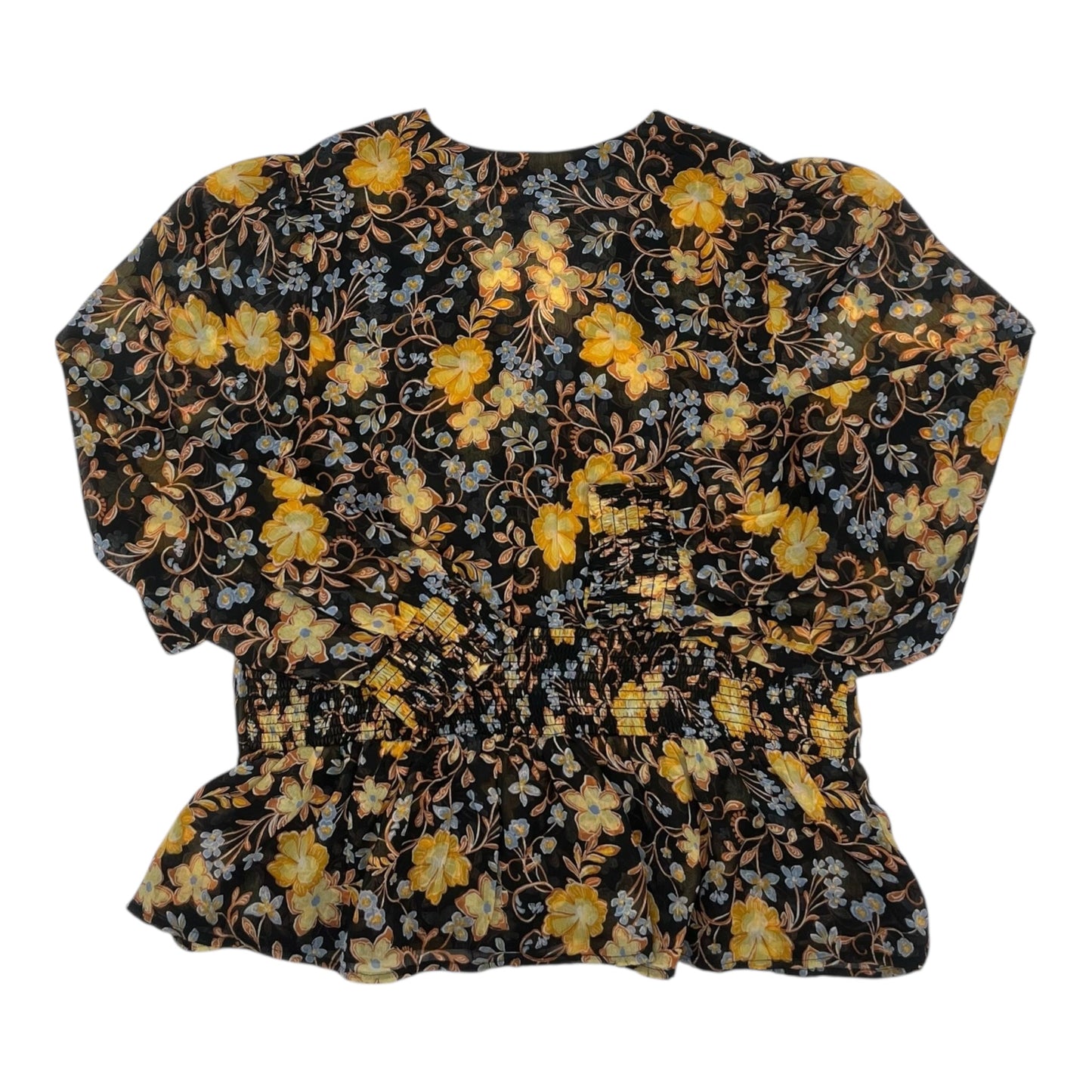 Blouse Ls By Old Navy In Floral Print, Size:Xl