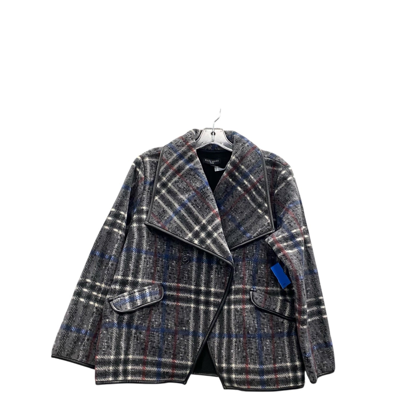 Sweater Blazer By Ellen Reyes In Grey, Size:Lp